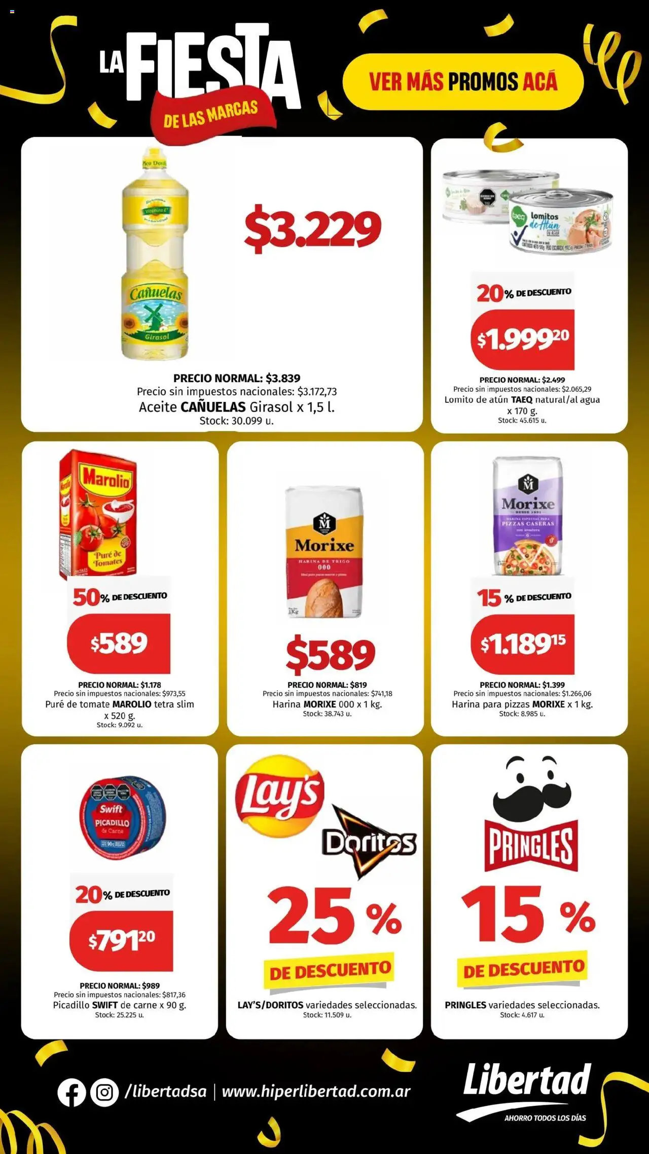 Hipermercado Libertad catálogo │ válido desde el 25.09.2025 | Página: 3 | Productos: Agua, Pure de Tomate, Tomates, Picadillo