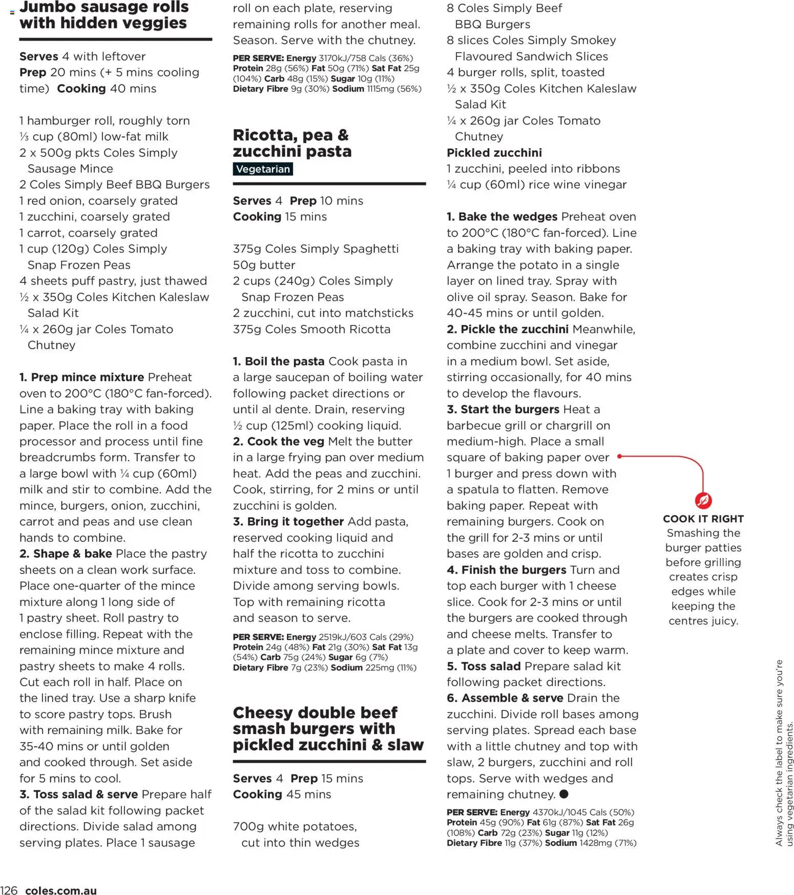 Coles catalogue - valid from 05.03.2026 | Page: 126 | Products: Brush, Pasta, Olive oil, Vinegar