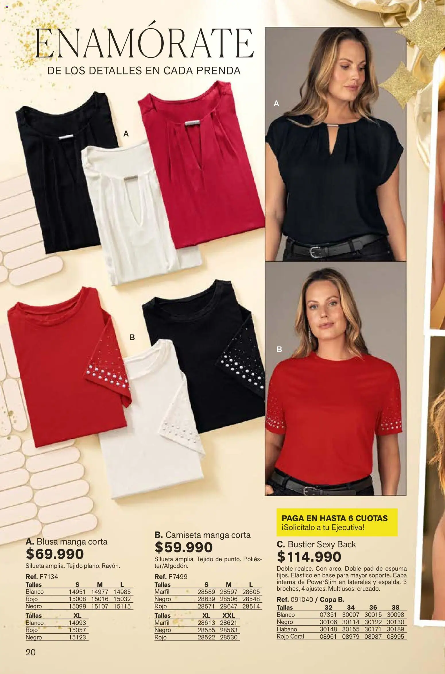 Leonisa revista - valida desde el 07.12.2025 | Página: 20 | Productos: Espuma, Camiseta, Blusa