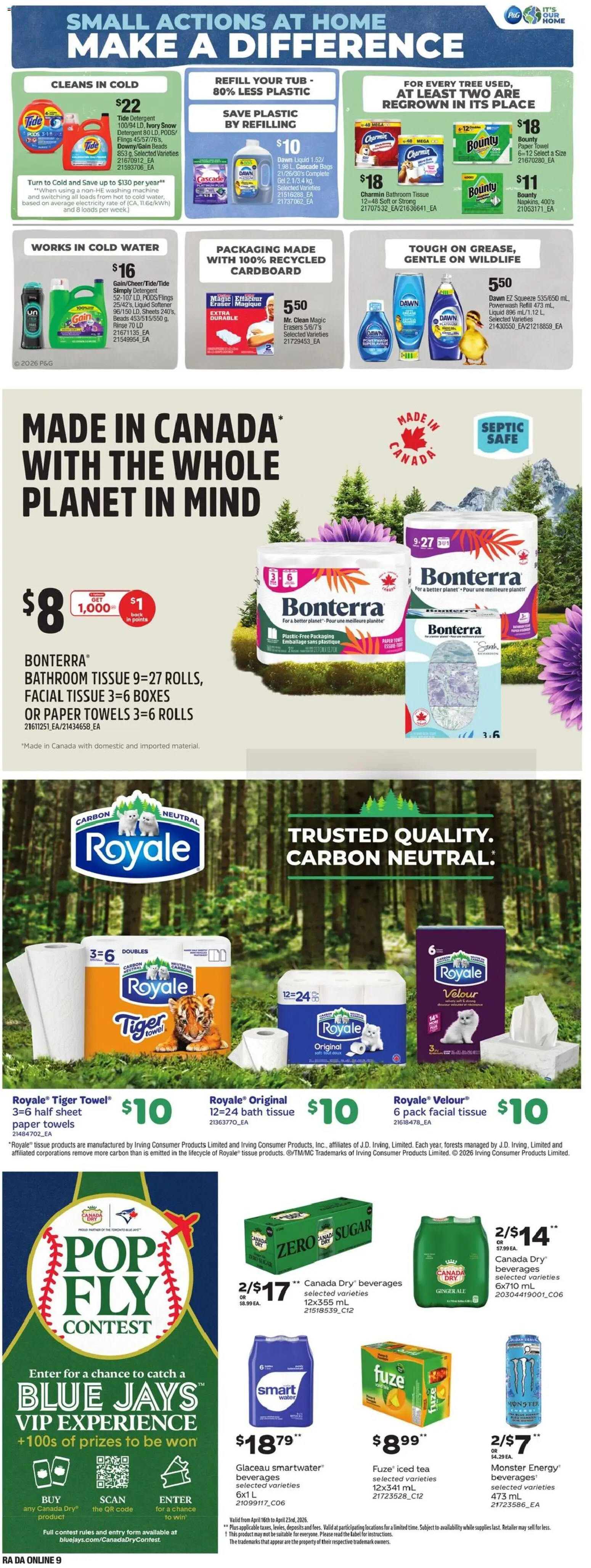 Atlantic Superstore flyer valid from 16.04.2026 | Page: 26 | Products: Tea, Washing machine, Detergent, Bath