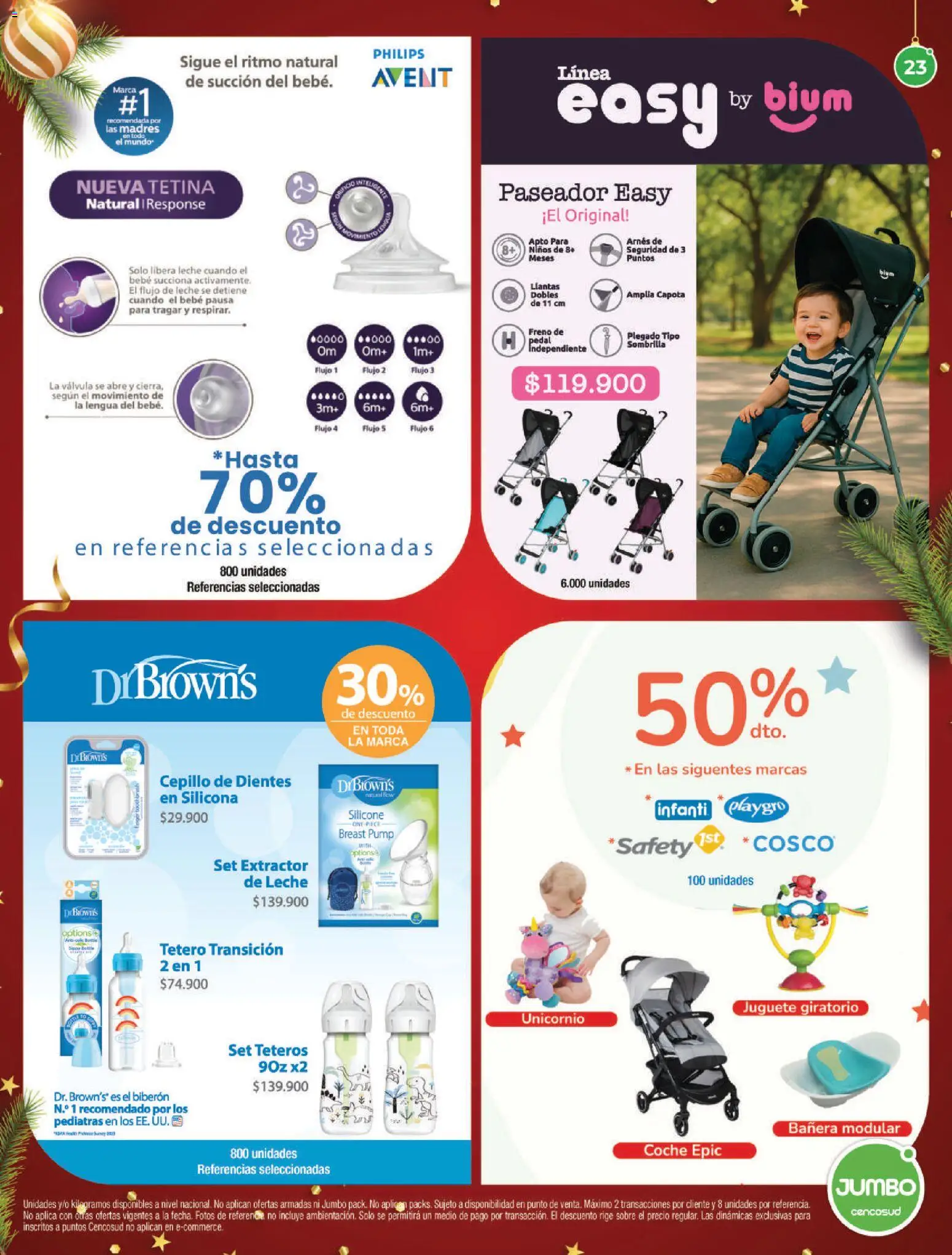 Jumbo revista - valida desde el 04.12.2025 | Página: 23 | Productos: Sombrilla, Bañera, Sobre, Tetero