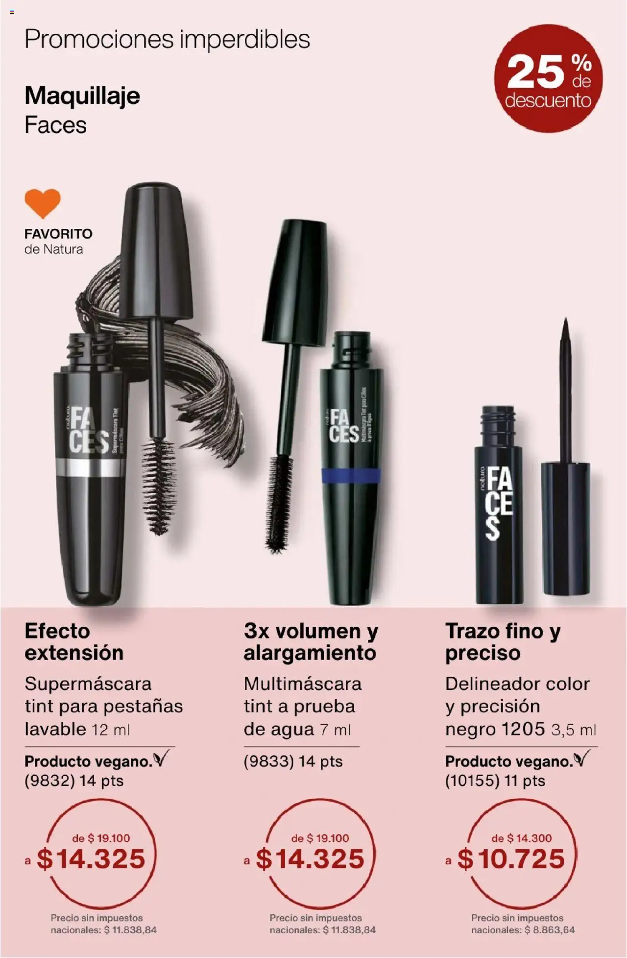 Natura - Catálogo Ciclo 15 │ válido desde el 01.10.2025 | Página: 29 | Productos: Maquillaje, Delineador, Agua