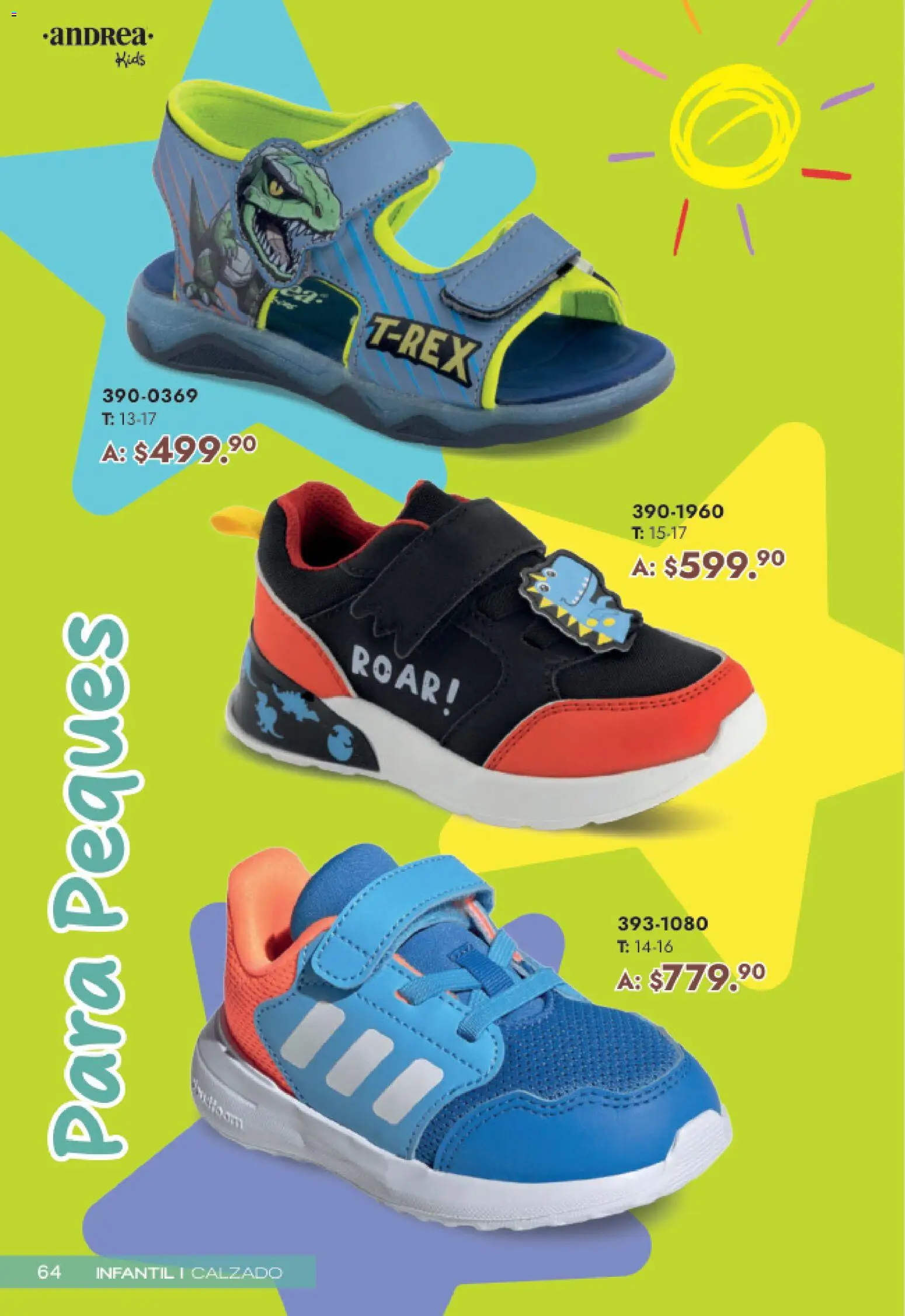 Nuevas ofertas de Andrea válidas en toda la República Mexicana desde el 19.04.2026. ¡Encuentra las mejores ofertas en Andrea catálogo Mamá y Peques! | Página: 64