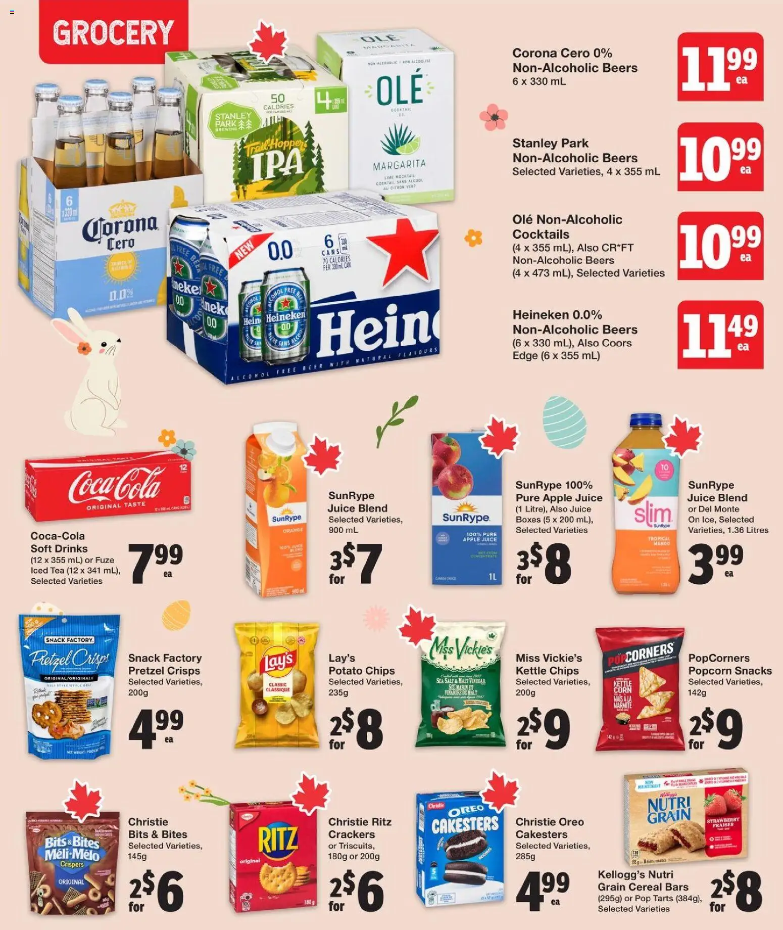 Quality Foods flyer valid from 02.04.2026 | Page: 11 | Products: Chips, Kettle, Juice, Beer