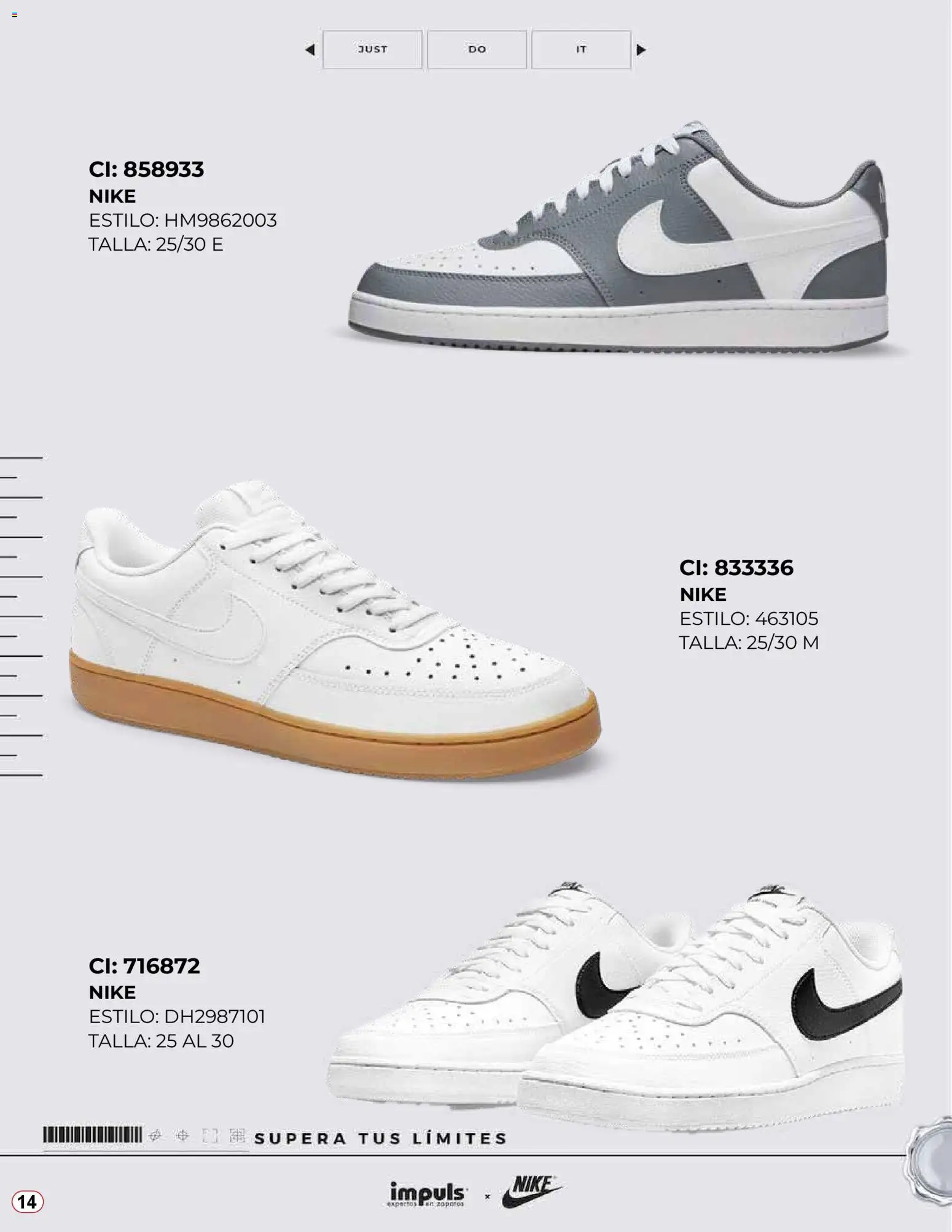 Nuevas ofertas de Impuls válidas en toda la República Mexicana desde el 04.11.2025. ¡Encuentra las mejores ofertas en Impuls catálogo De Zapatillas NIKE 2025! | Página: 14