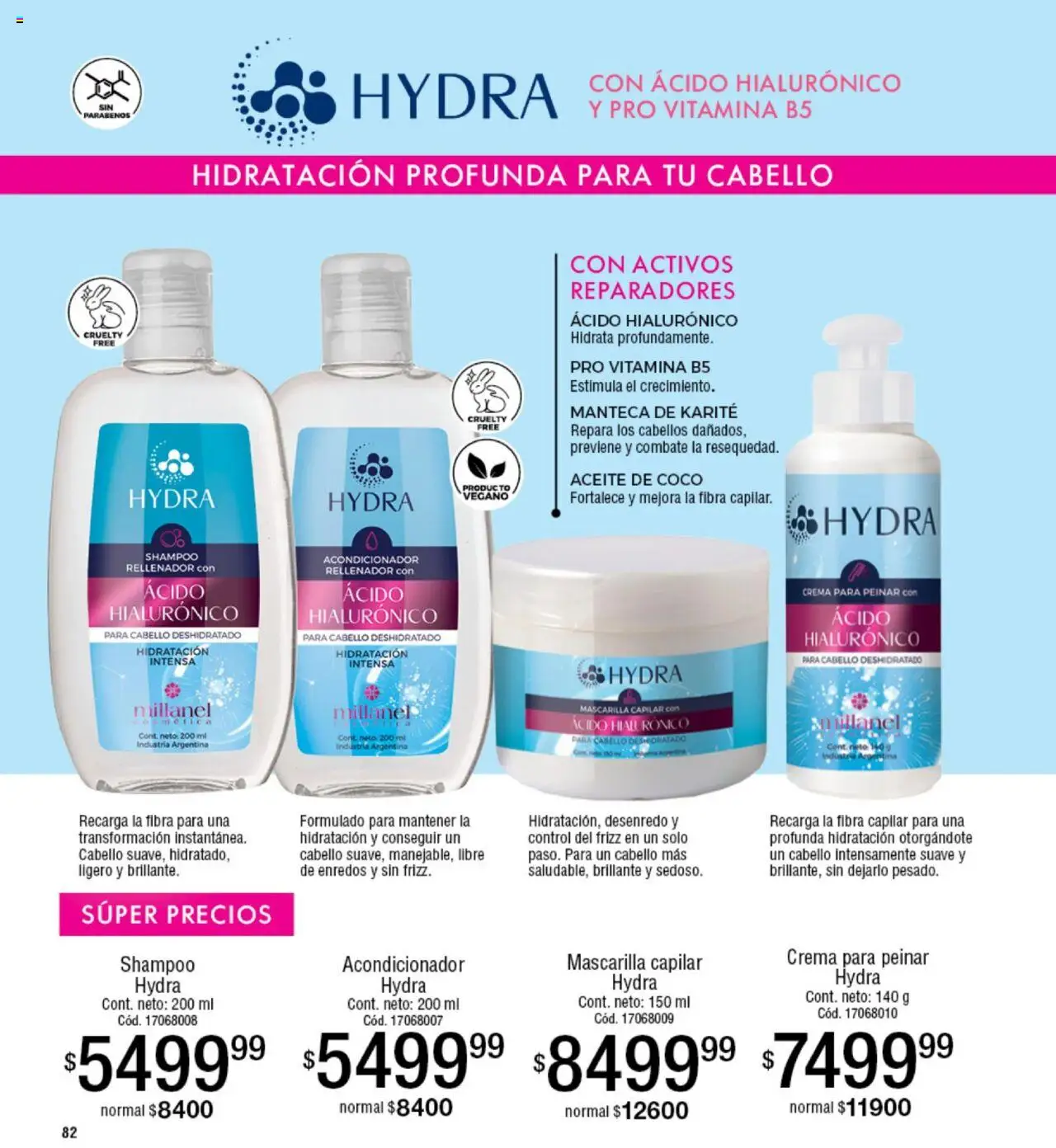 Millanel catálogo │ válido desde el 23.06.2025 | Página: 82 | Productos: Mascarilla, Shampoo, Acondicionador, Manteca