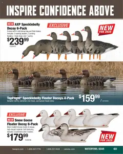 Preview of Cabela's weekly ads valid from 11.08.2025 | Page: 423 | Products: Bag, Waterfowl