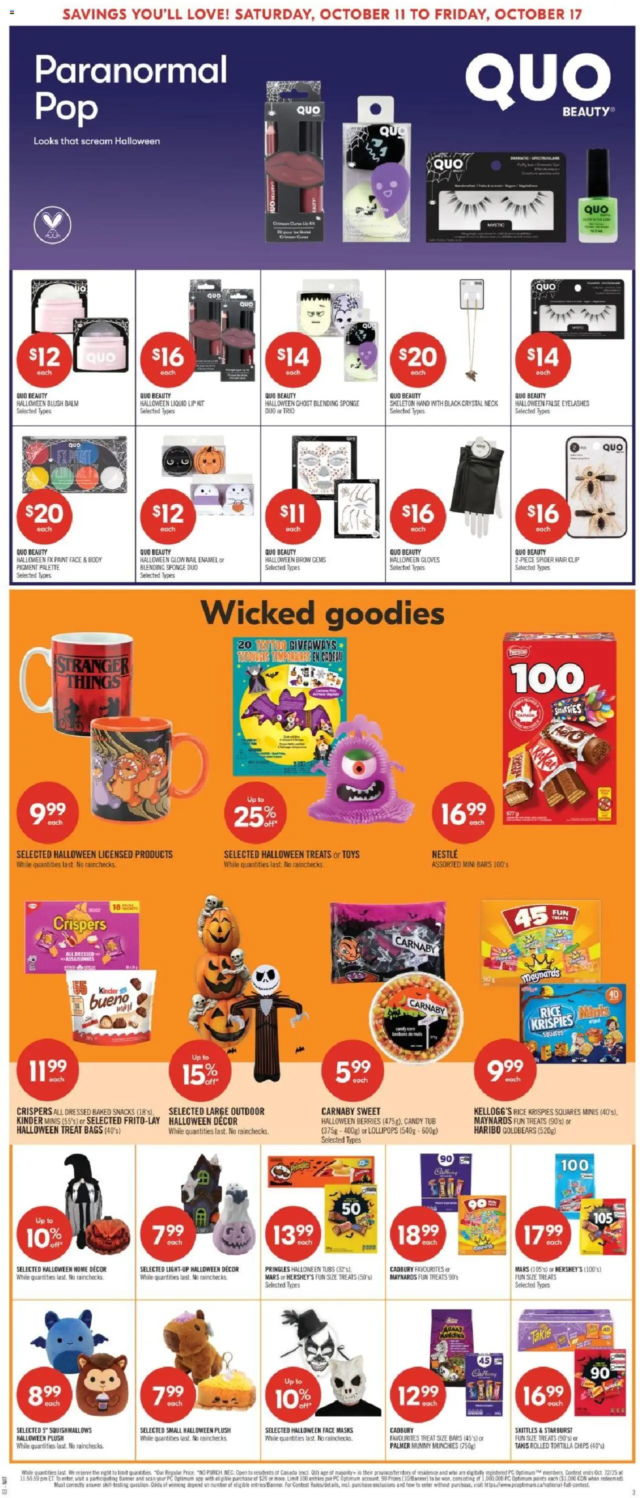 Shoppers flyer valid from 11.10.2025 | Page: 6 | Products: Chips, Gloves, Blush, Sponge