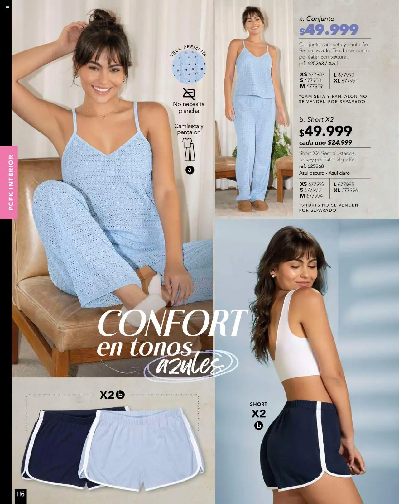 Pacifika revista - valida desde el 01.09.2025 | Página: 134 | Productos: Plancha, Short, Camiseta, Conjunto