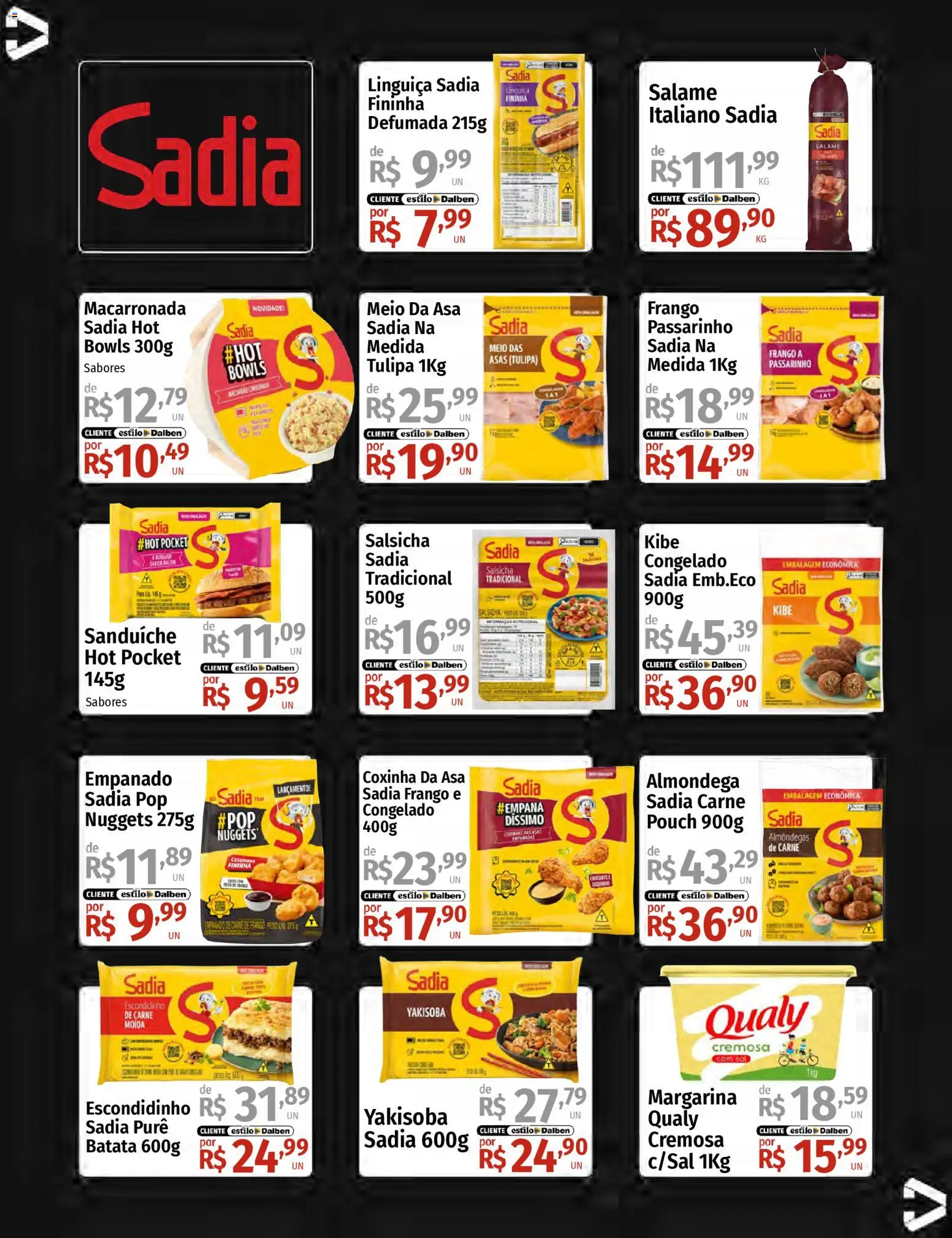 Supermercado Dalben Folheto - válido de 14.01.2026 | Página: 24 | Produtos: Salsicha, Salame, Carne, Margarina