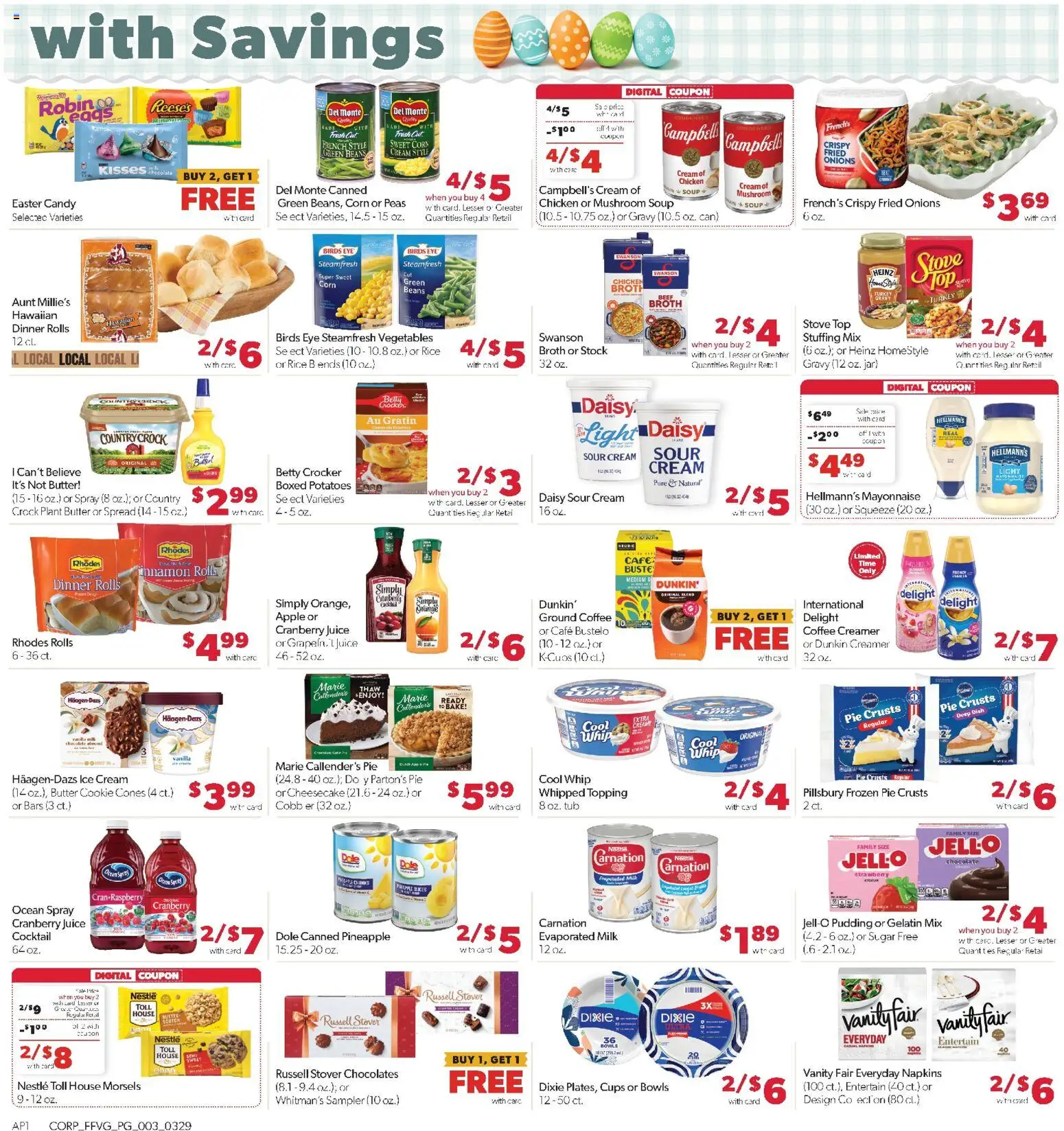 Family Fare Weekly Ad - MI - valid from 29.03.2026 | Page: 7 | Products: Rice, Sour cream, Vegetables, Cheesecake