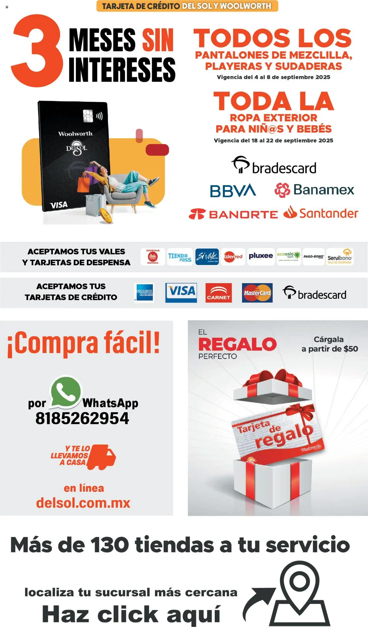 Nuevas ofertas de Del Sol y Woolworth válidas en toda la República Mexicana desde el 08.09.2025. ¡Encuentra las mejores ofertas en Del Sol y Woolworth - Catálogo Luce El Otoño - Mezclilla ! | Página: 16 | Productos: Pantalones, Ropa, Despensa, Té