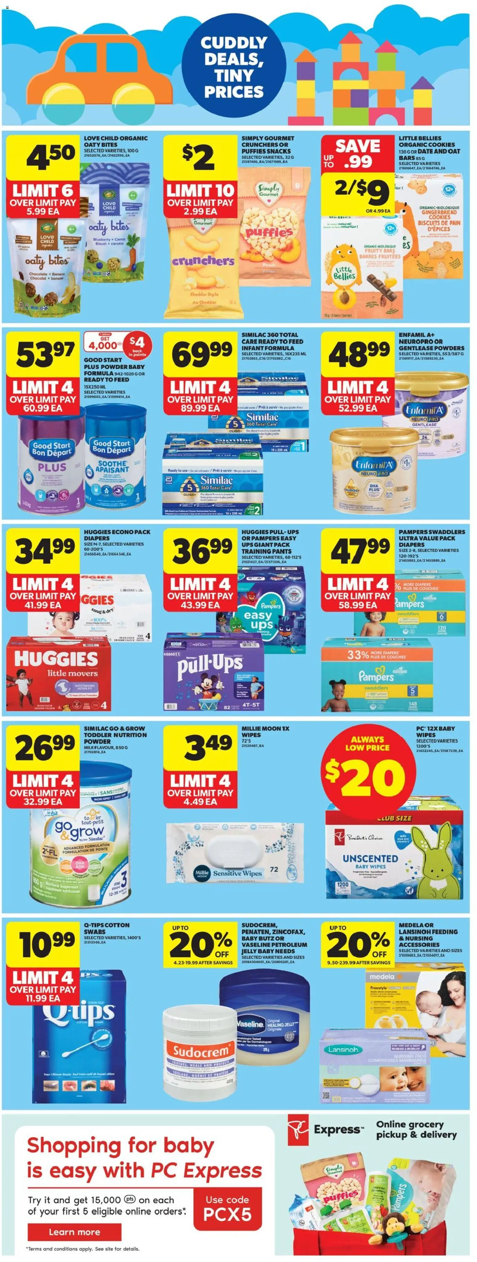 Real Canadian Superstore flyer valid from 05.02.2026 | Page: 32 | Products: Cookies, PC, Milk, Pants