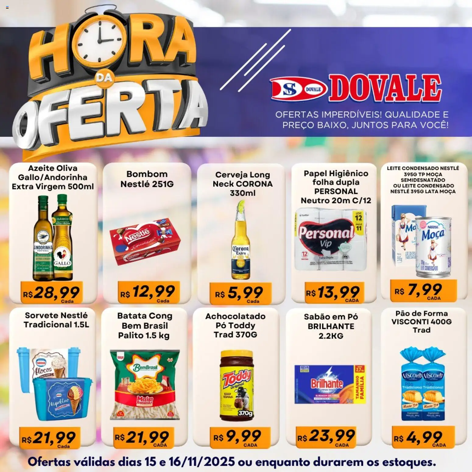 Dovale Folheto - válido de 15.11.2025 | Página: 1 | Produtos: Pó, Sabão em pó, Sorvete, Batata