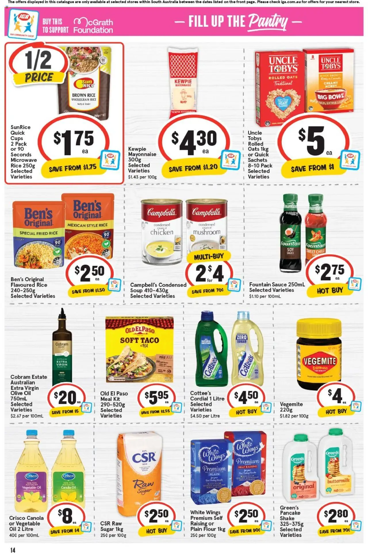IGA catalogue - valid from 17.09.2025 | Page: 10 | Products: Fountain, Wheat, Vegemite, Microwave