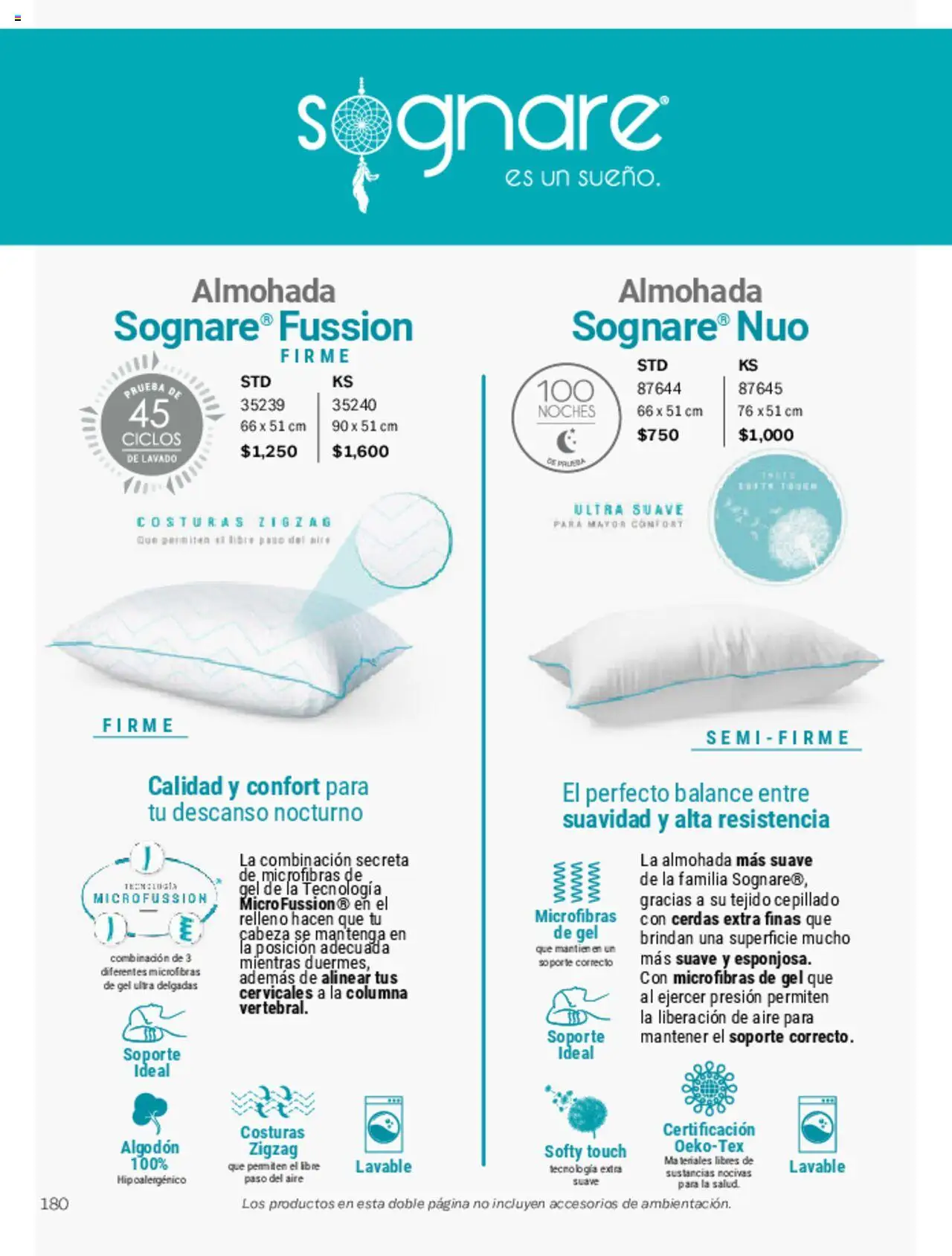 Nuevas ofertas de Vianney válidas en toda la República Mexicana desde el 07.03.2025. ¡Encuentra las mejores ofertas en Vianney catálogo Primavera! | Página: 184 | Productos: Algodón, Almohada