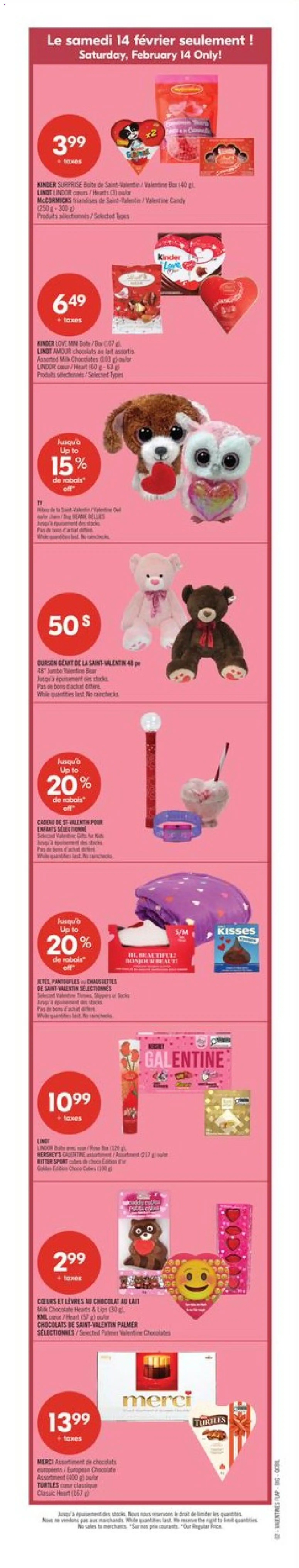 Pharmaprix flyer valid from 13.02.2026 | Page: 2 | Products: Slippers, Shoes, Milk, Chocolate