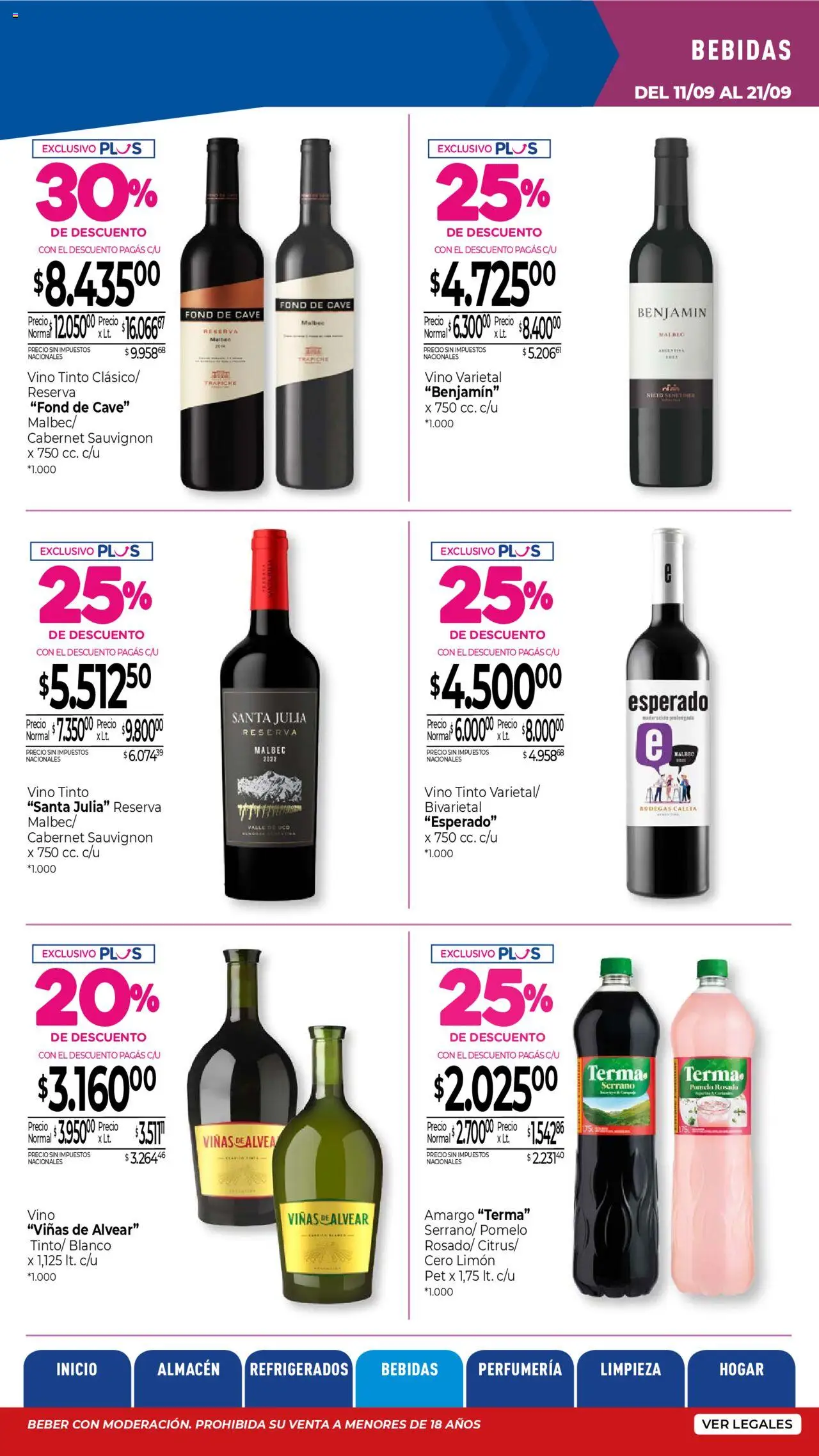 La Anonima - Insuperables - z3 │ válido desde el 11.09.2025 | Página: 22 | Productos: Limón, Pomelo, Vino