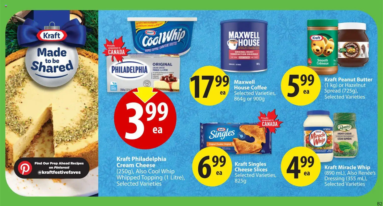 Save on foods flyer valid from 18.12.2025 | Page: 19 | Products: Cream, Butter, Cheese, Coffee