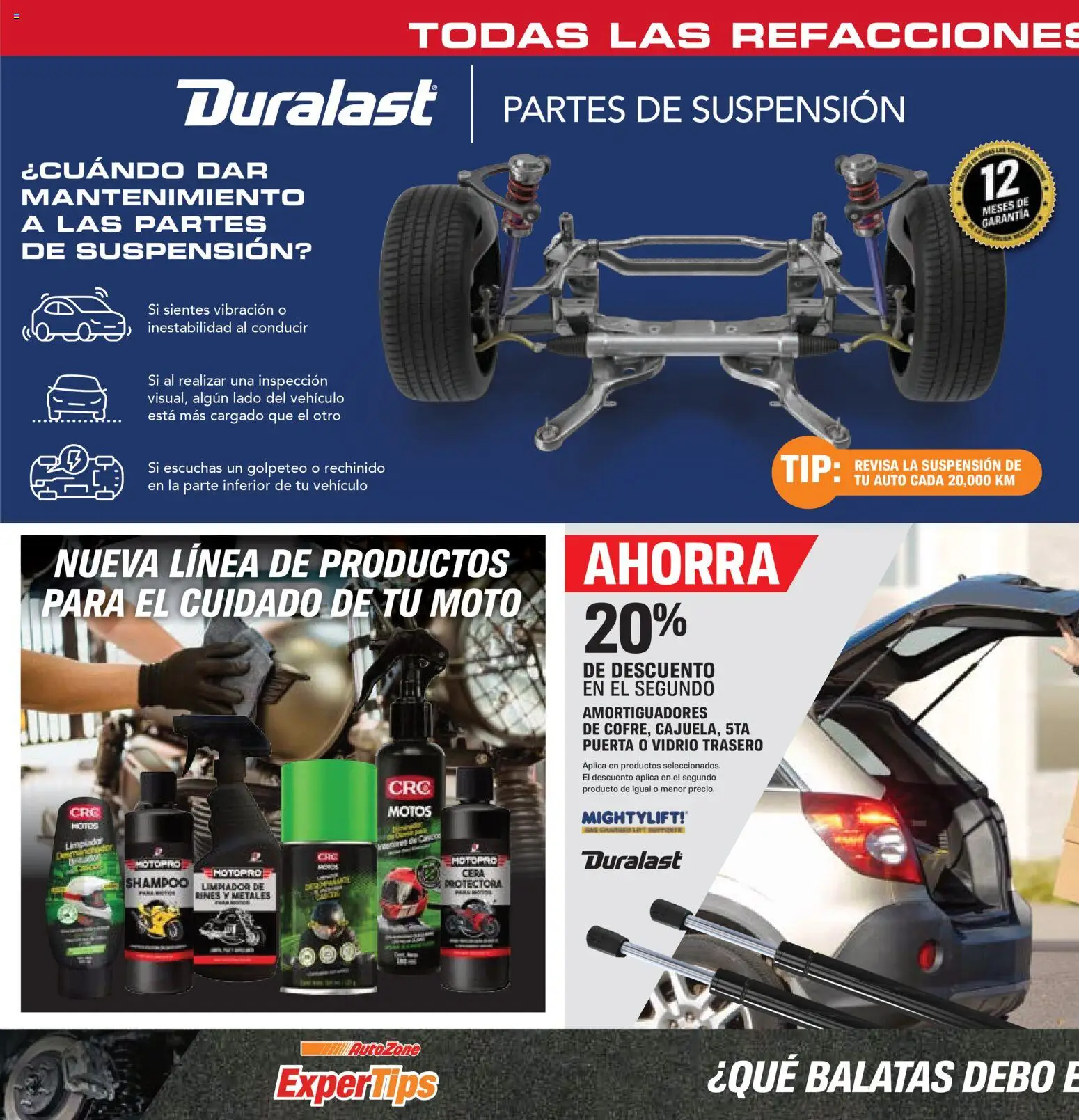 Nuevas ofertas de AutoZone válidas en toda la República Mexicana desde el 30.10.2025. ¡Encuentra las mejores ofertas en AutoZone catálogo! | Página: 6 | Productos: Cera, Limpiador