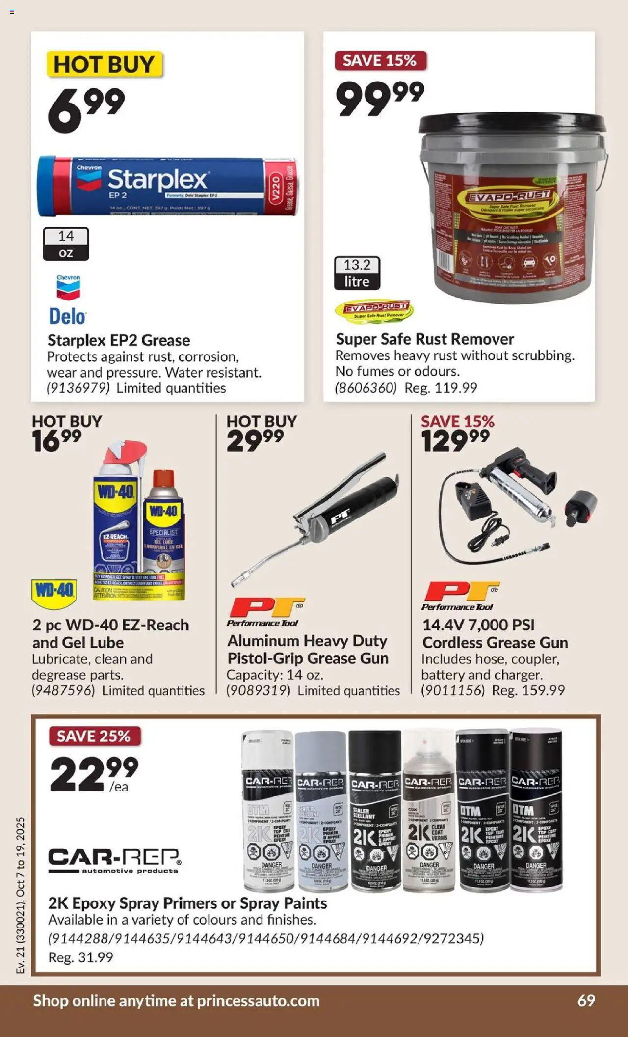 Princess Auto flyer valid from 07.10.2025 | Page: 75 | Products: PC, Battery, Coat