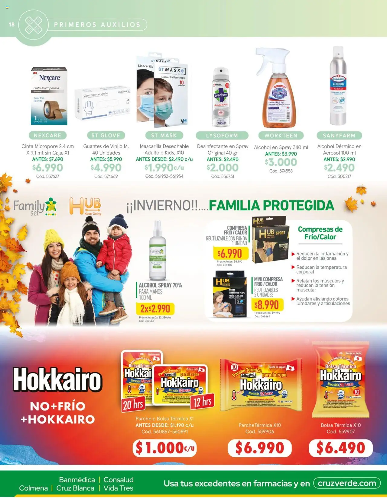 Belleza y Cuidado Personal Cruz Verde │ válido desde el 01.08.2025 | Página: 18 | Productos: Térmica, Bolsa, Cinta, Ropa