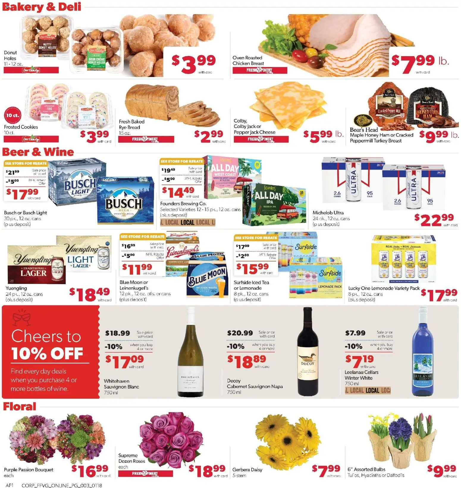 Family Fare Weekly Ad - valid from 18.01.2026 | Page: 7 | Products: Bakery, Ham, Wine, Pepper