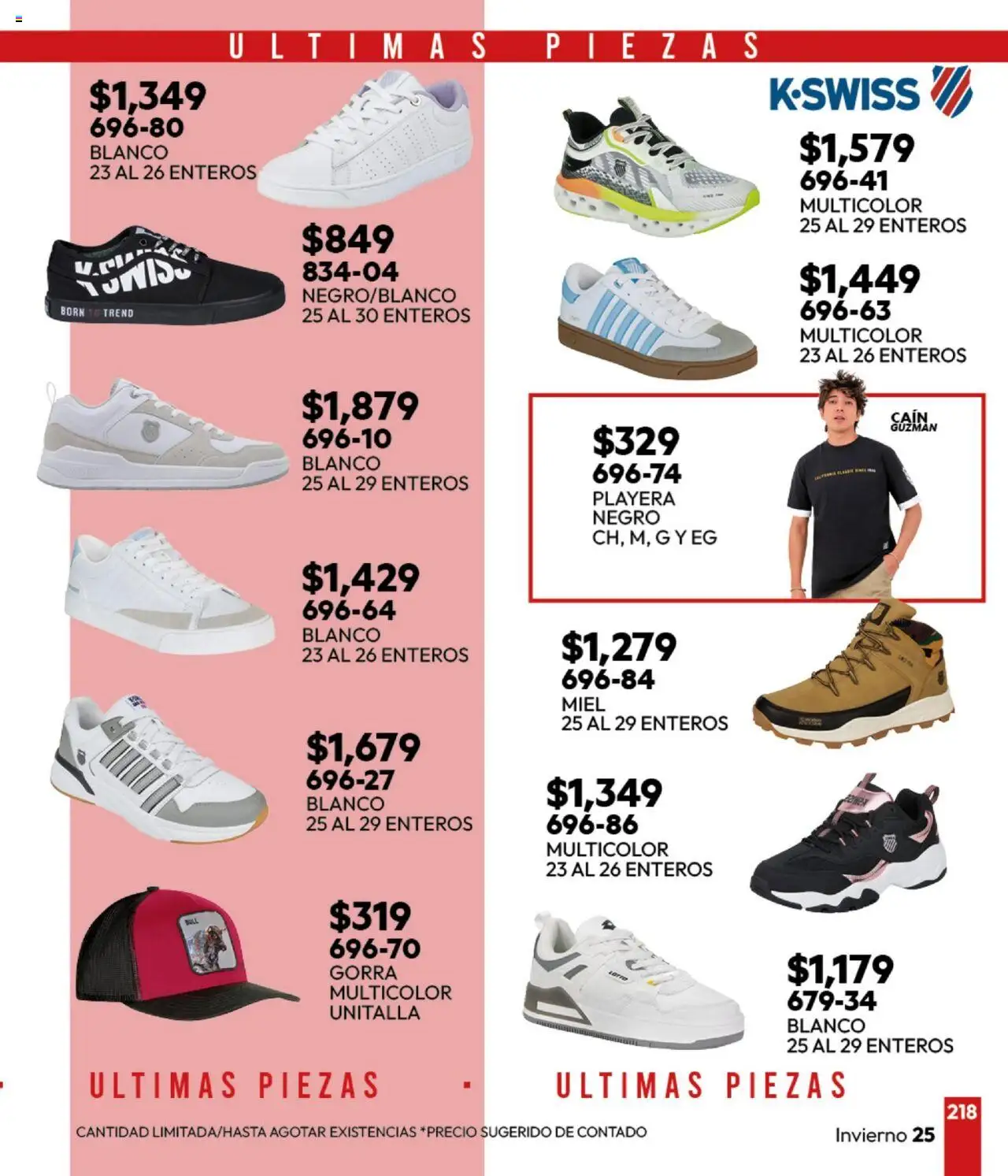 Nuevas ofertas de Cklass válidas en toda la República Mexicana desde el 16.09.2025. ¡Encuentra las mejores ofertas en Cklass - Catálogo Invierno Sportbrands! | Página: 235 | Productos: Gorra, Playera