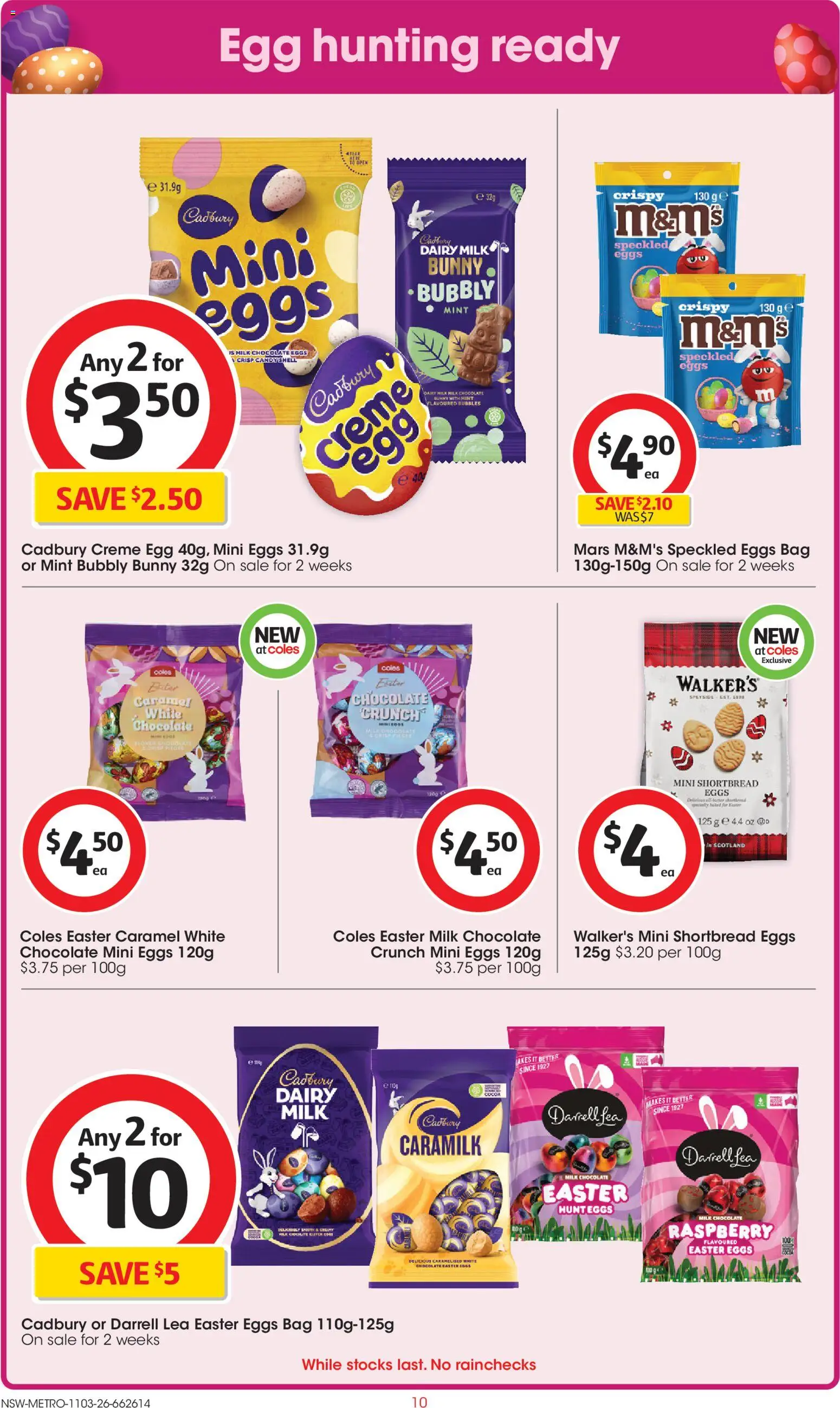 Coles catalogue - valid from 11.03.2026 | Page: 10 | Products: Cocoa, Dairy, Chocolate, Raspberry