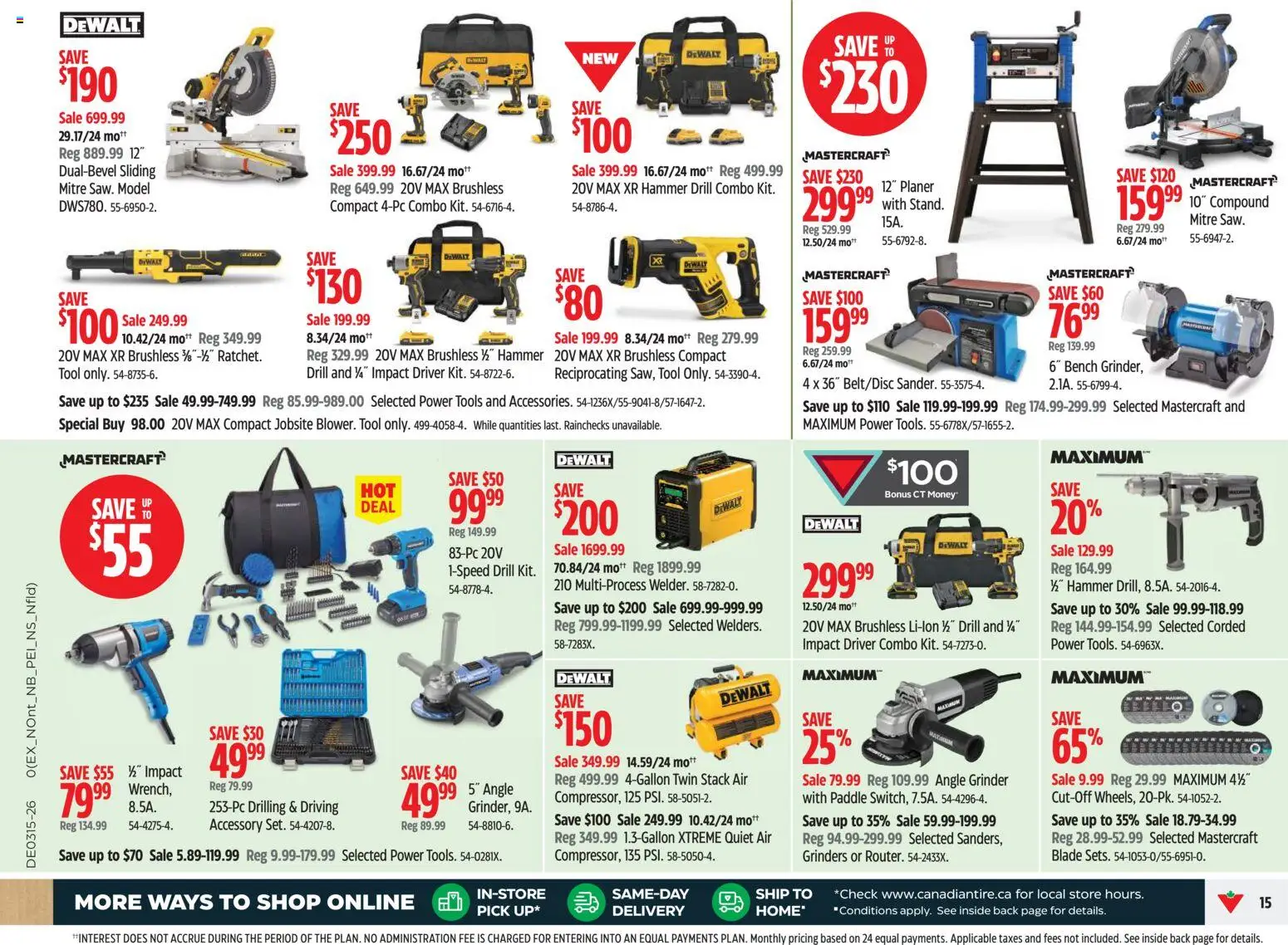 Canadian Tire flyer valid from 09.04.2026 | Page: 15 | Products: Grinder