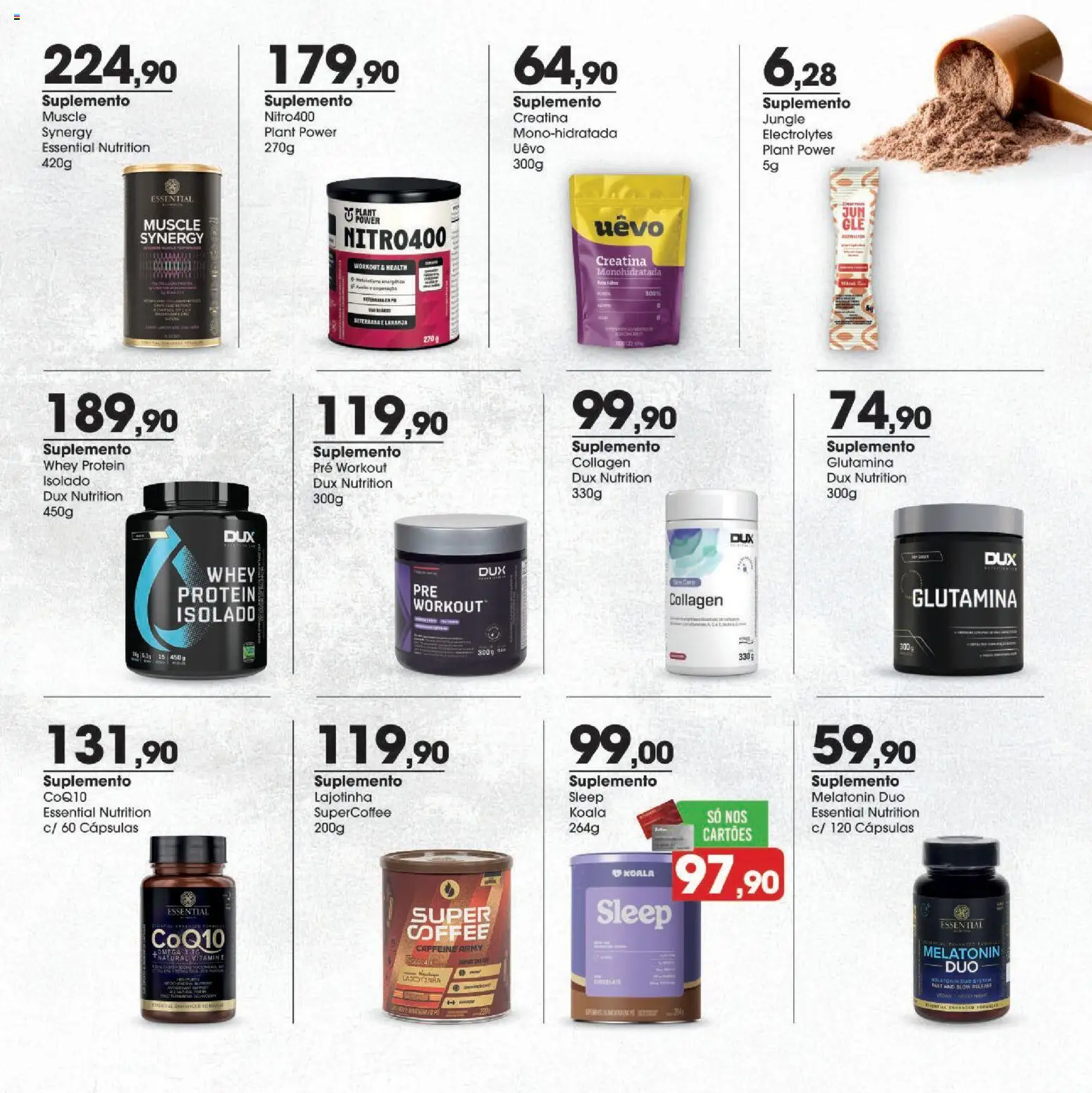 Zaffari Folheto - válido de 06.02.2026 | Página: 9 | Produtos: Creatina, Glutamina, Beterraba, Whey protein