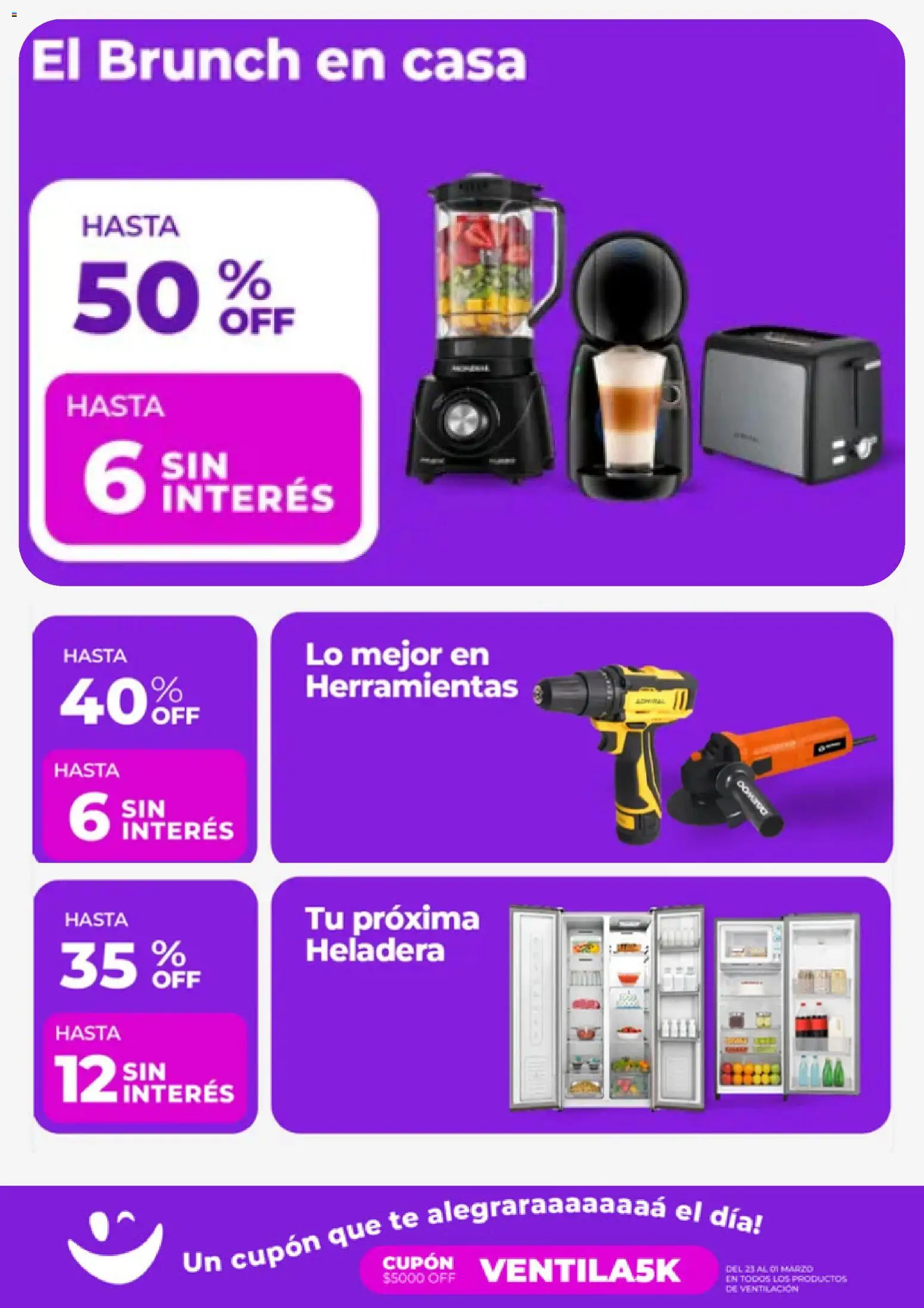 Frávega ofertas │ válido desde el 26.02.2026 | Página: 5 | Productos: Heladera, Té