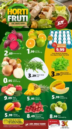 São Judas Tadeu - Ofertas Hortifruti - Pré-Visualização do folheto da loja São Judas Tadeu, válido de 16.09.2025