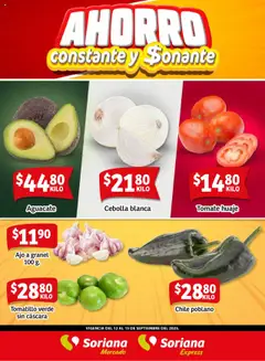 Vista previa de Soriana - Fin de Semana Mercado: Coah, Chih y Dur, nuevo folleto de la tienda, válido en México a partir del 12.09.2025