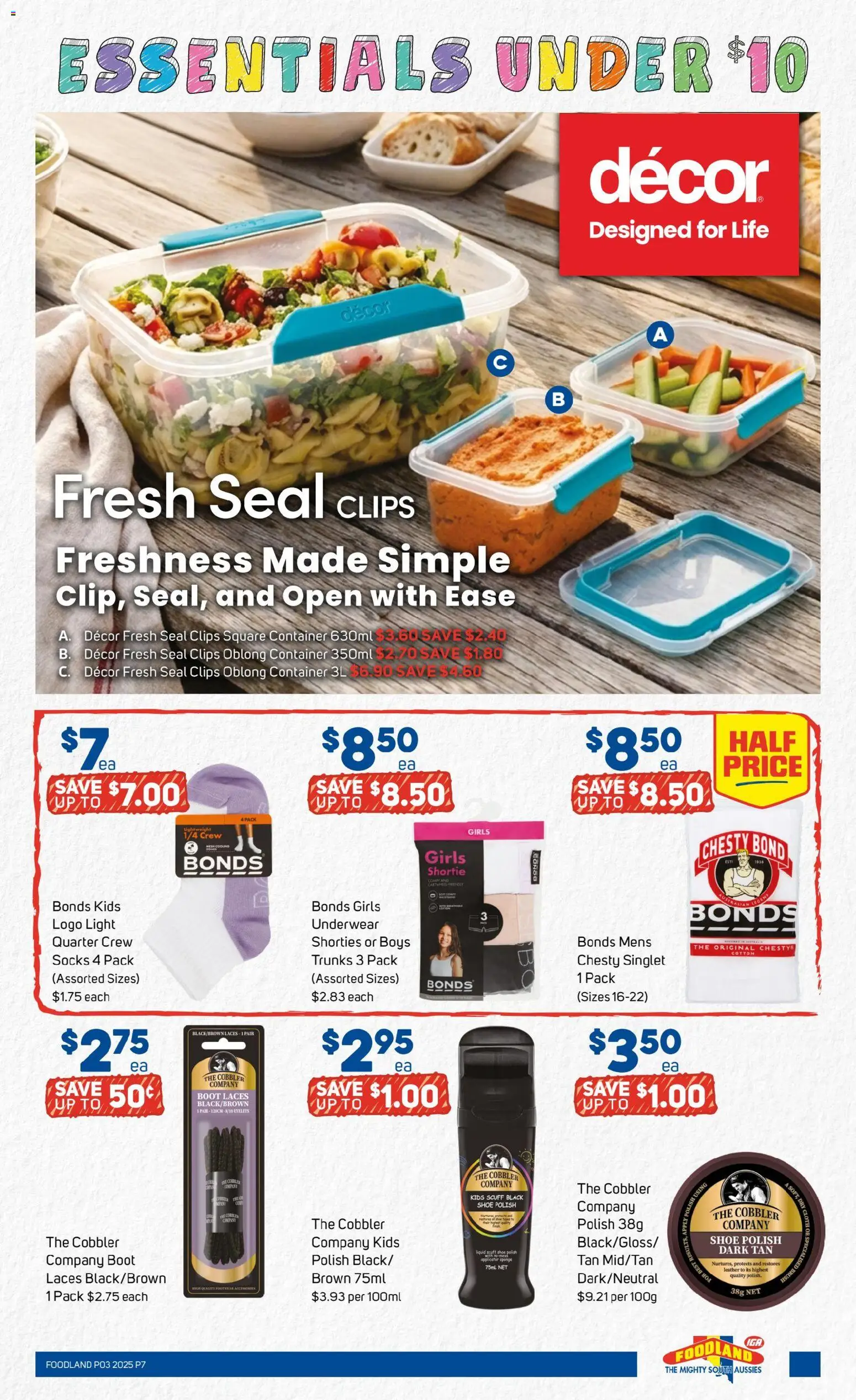 Foodland catalogue - valid from 14.01.2026 | Page: 7 | Products: Polish, Singlet, Trunks, Clips
