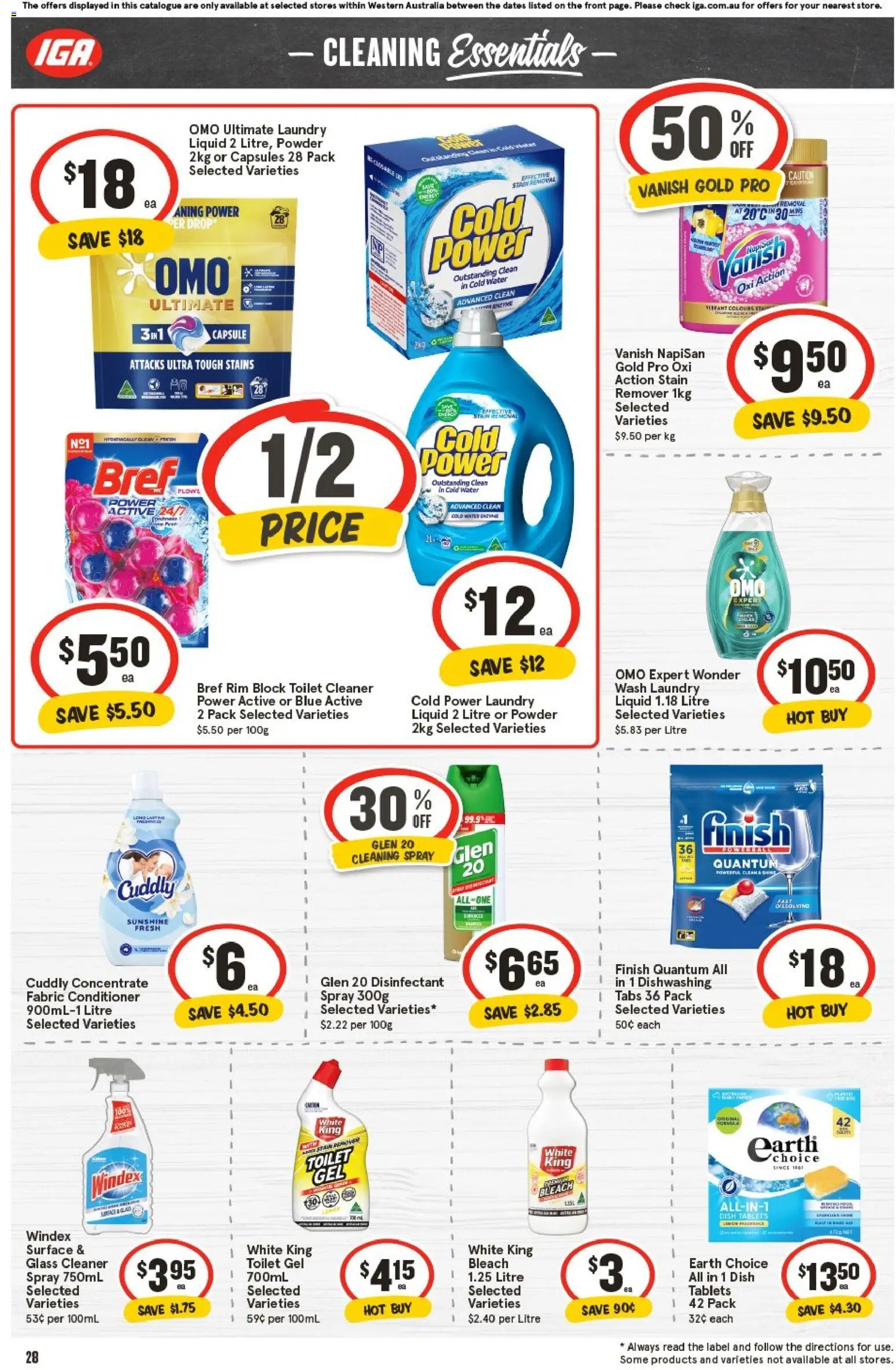 IGA catalogue - valid from 29.10.2025 | Page: 31 | Products: Powder, Conditioner, Water, Laundry
