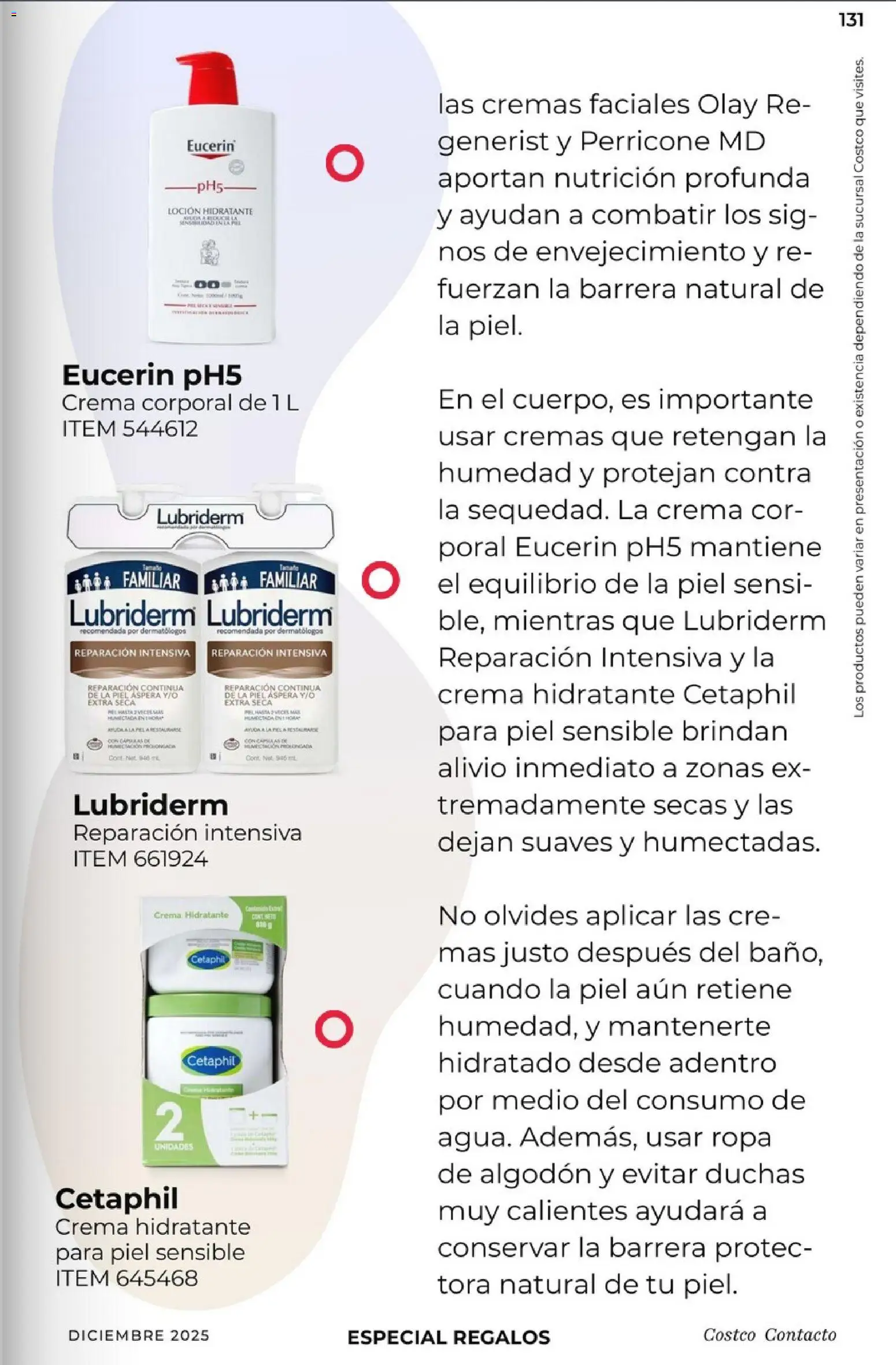 Nuevas ofertas de Costco válidas en toda la República Mexicana desde el 01.12.2025. ¡Encuentra las mejores ofertas en Costco Revista Diciembre! | Página: 131 | Productos: Loción, Ropa, Body, Crema corporal