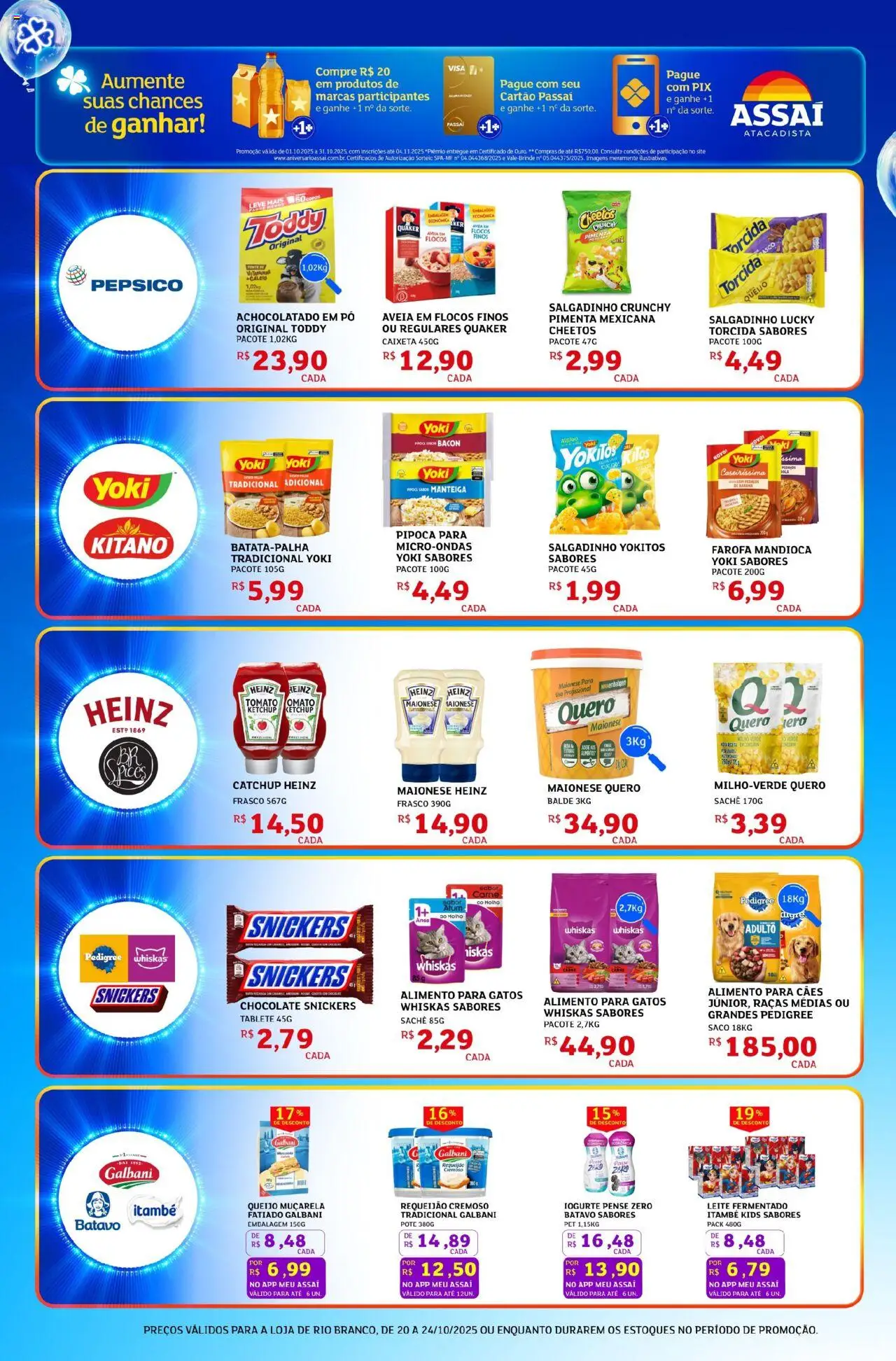 Assaí Atacadista Folheto - válido de 20.10.2025 | Página: 4 | Produtos: Manteiga, Queijo, Chocolate, Microondas