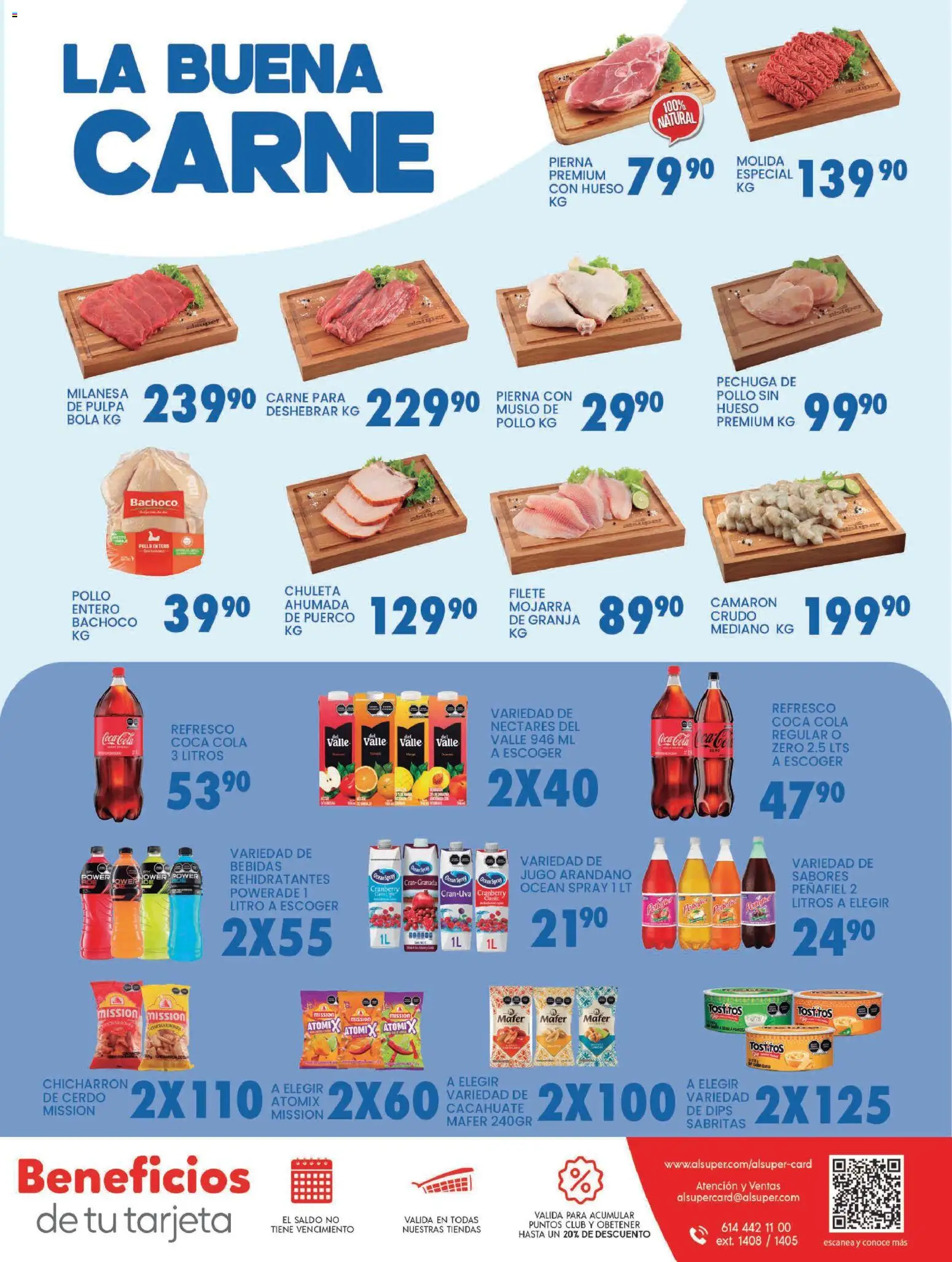 Nuevas ofertas de Alsuper válidas en toda la República Mexicana desde el 03.03.2026. ¡Encuentra las mejores ofertas en Alsuper folleto Chihuahua-Ciudad! | Página: 7 | Productos: Milanesa, Refresco, Jugo, Cerdo