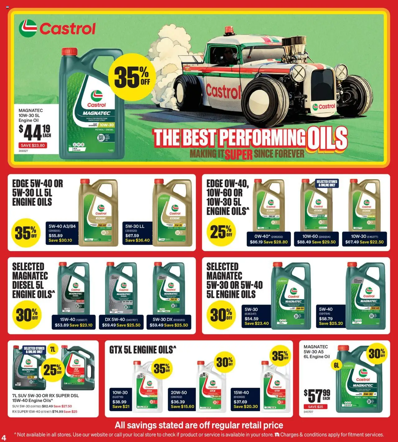 Supercheap Auto catalogue - valid from 15.10.2025 | Page: 4 | Products: Oil