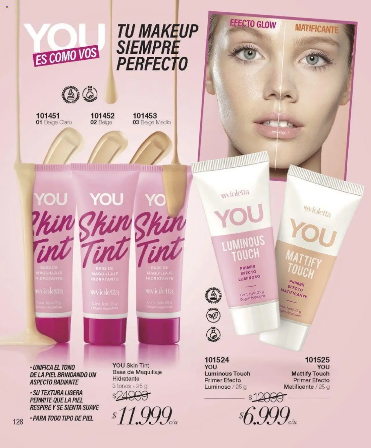 Violetta catálogo │ válido desde el 07.08.2025 | Página: 128 | Productos: Base de maquillaje, Maquillaje, Radiante