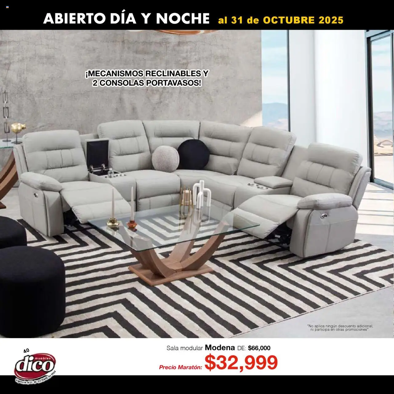 Nuevas ofertas de Muebles Dico válidas en toda la República Mexicana desde el 01.01.2025. ¡Encuentra las mejores ofertas en Muebles Dico - Catálogo Venta Maratónica Pacifico! | Página: 40 | Productos: Modular