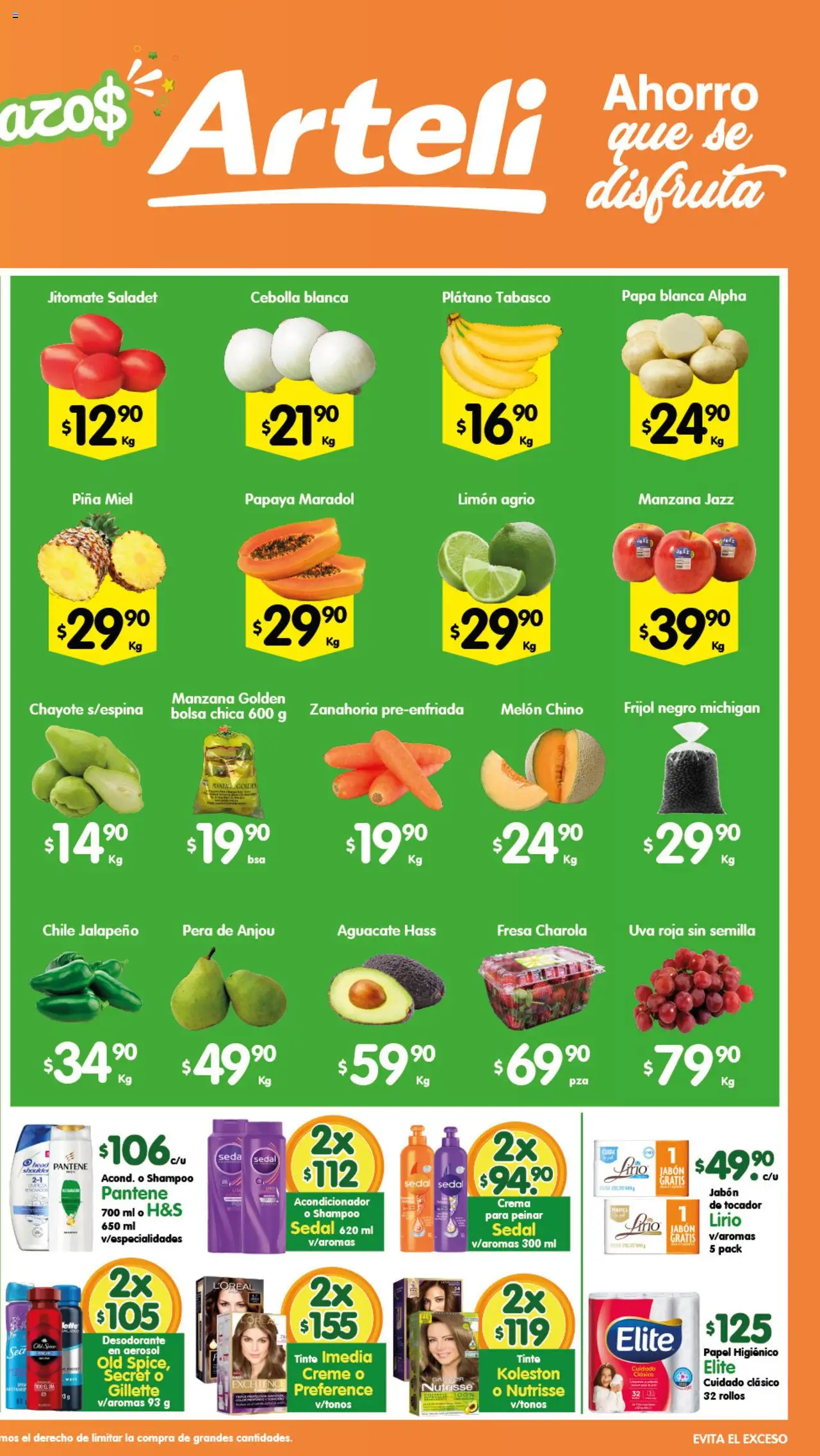 Nuevas ofertas de Arteli válidas en toda la República Mexicana desde el 01.10.2025. ¡Encuentra las mejores ofertas en Arteli - Prensa Valles! | Página: 2 | Productos: Desodorante, Fresa, Limón, Aguacate