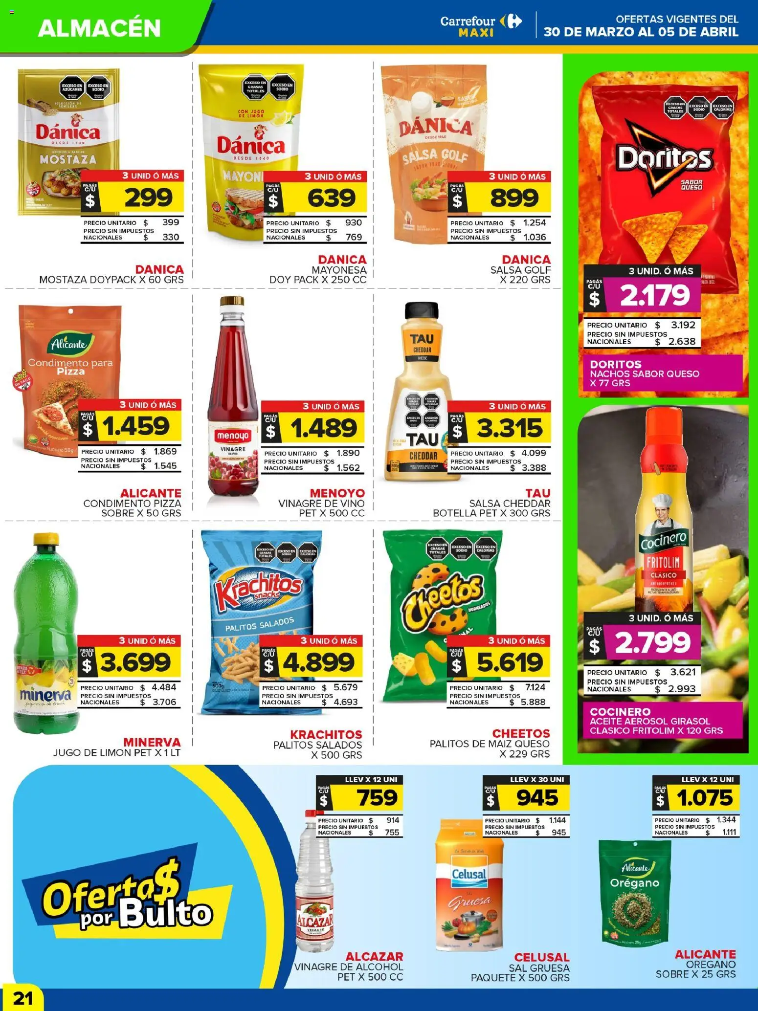 Carrefour Maxi catálogo │ válido desde el 30.03.2026 | Página: 23 | Productos: Mayonesa, Sal, Semillas, Vino