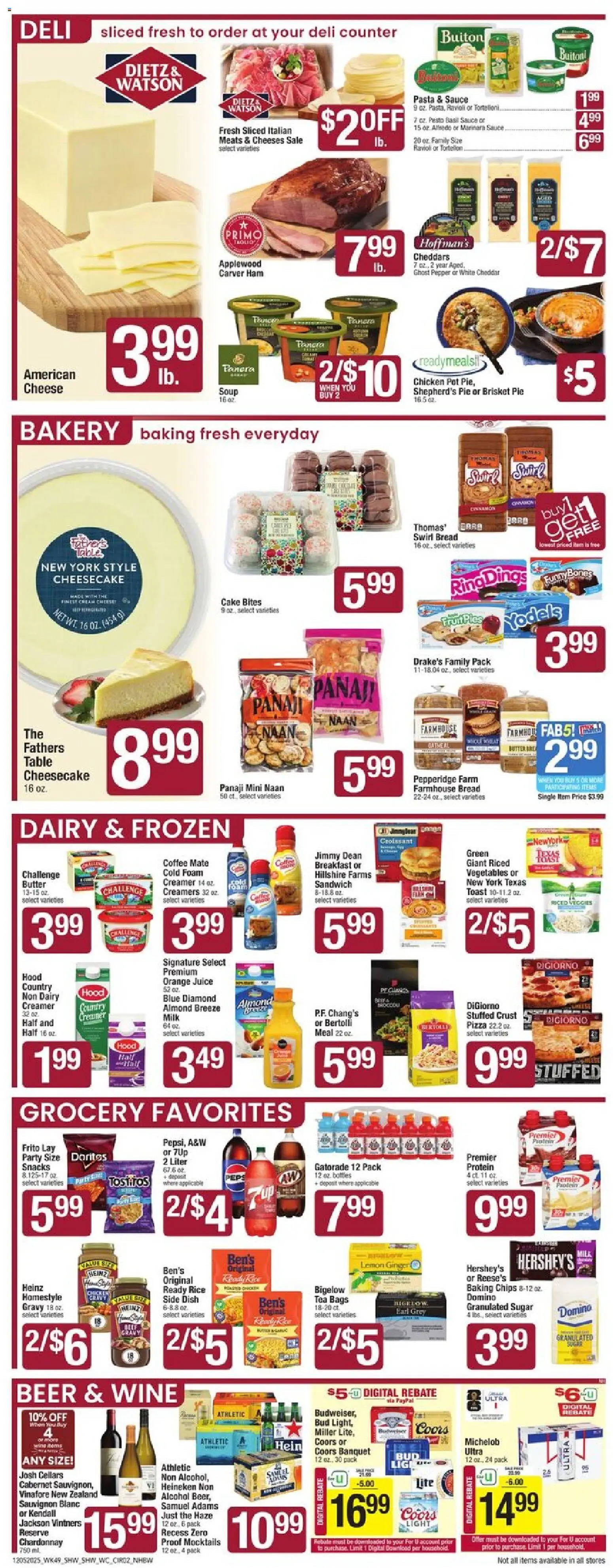 Shaw's Weekly Ad - NH - valid from 05.12.2025 | Page: 2 | Products: Bakery, Ring, Vegetables, Cable