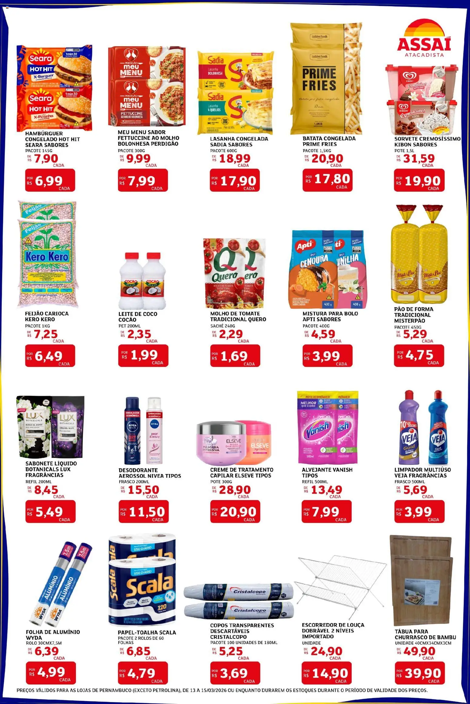 Assaí Atacadista Folheto - válido de 13.03.2026 | Página: 2 | Produtos: Coco, Rolo, Leite, Tábua