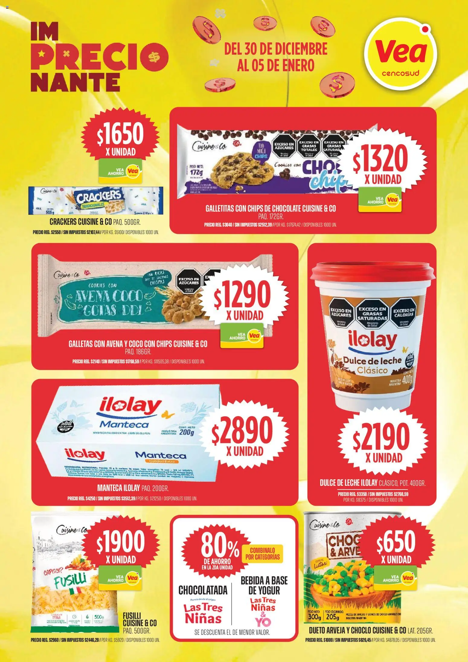Vea ofertas │ válido desde el 30.12.2025 | Página: 3 | Productos: Arveja, Choclo, Manteca, Chocolate