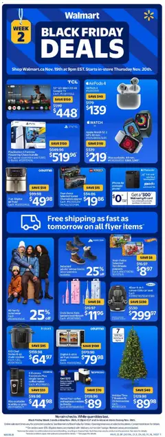 Preview of Walmart Black Friday Flyer from shop Walmart valid from 19.11.2025