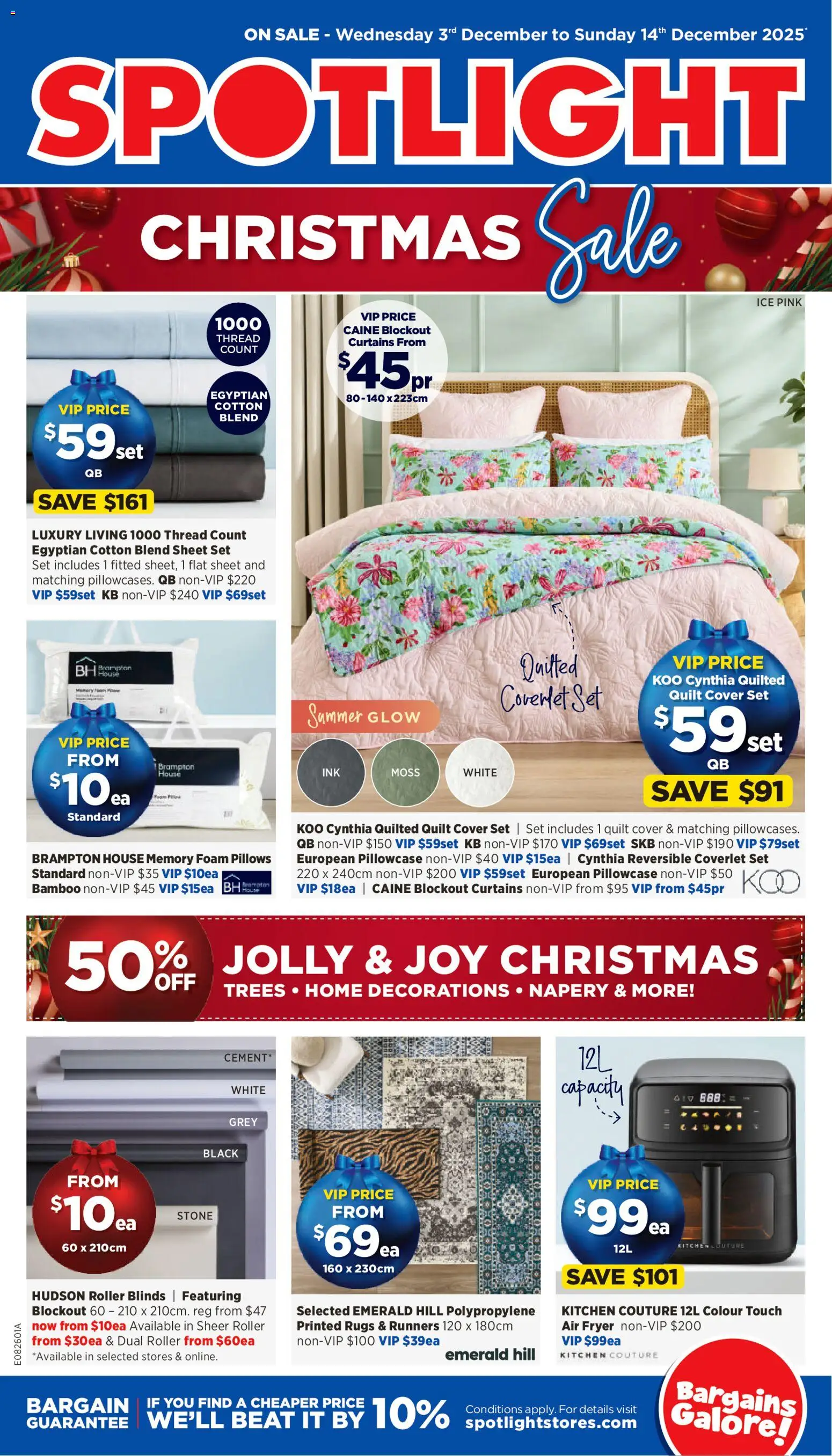 Spotlight catalogue - valid from 03.12.2025 | Page: 1 | Products: Blinds, Emerald, Rugs