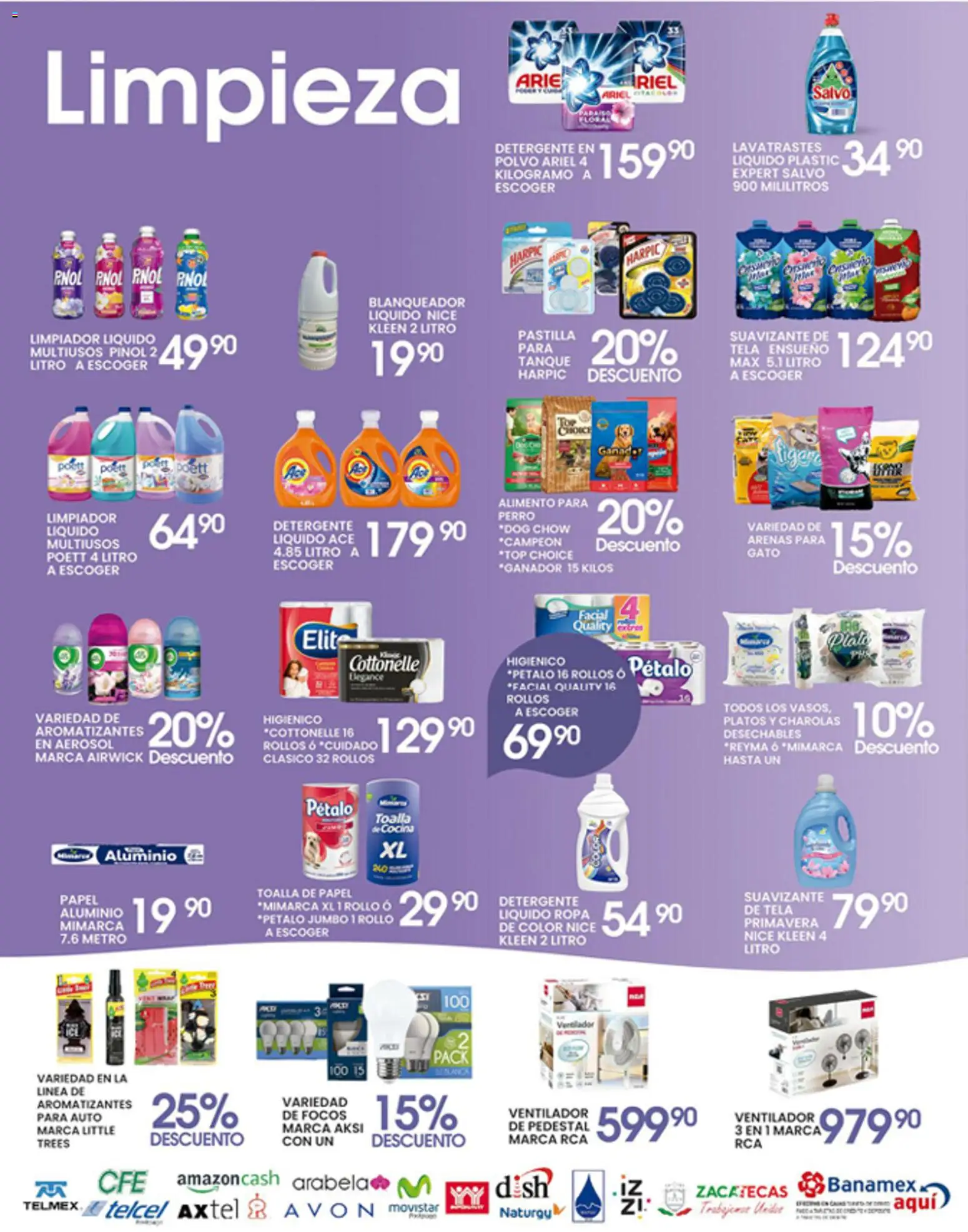 Nuevas ofertas de Alsuper válidas en toda la República Mexicana desde el 14.04.2026. ¡Encuentra las mejores ofertas en Alsuper folleto Zacatecas! | Página: 5 | Productos: Ventilador, Ropa, Riel, Polvo